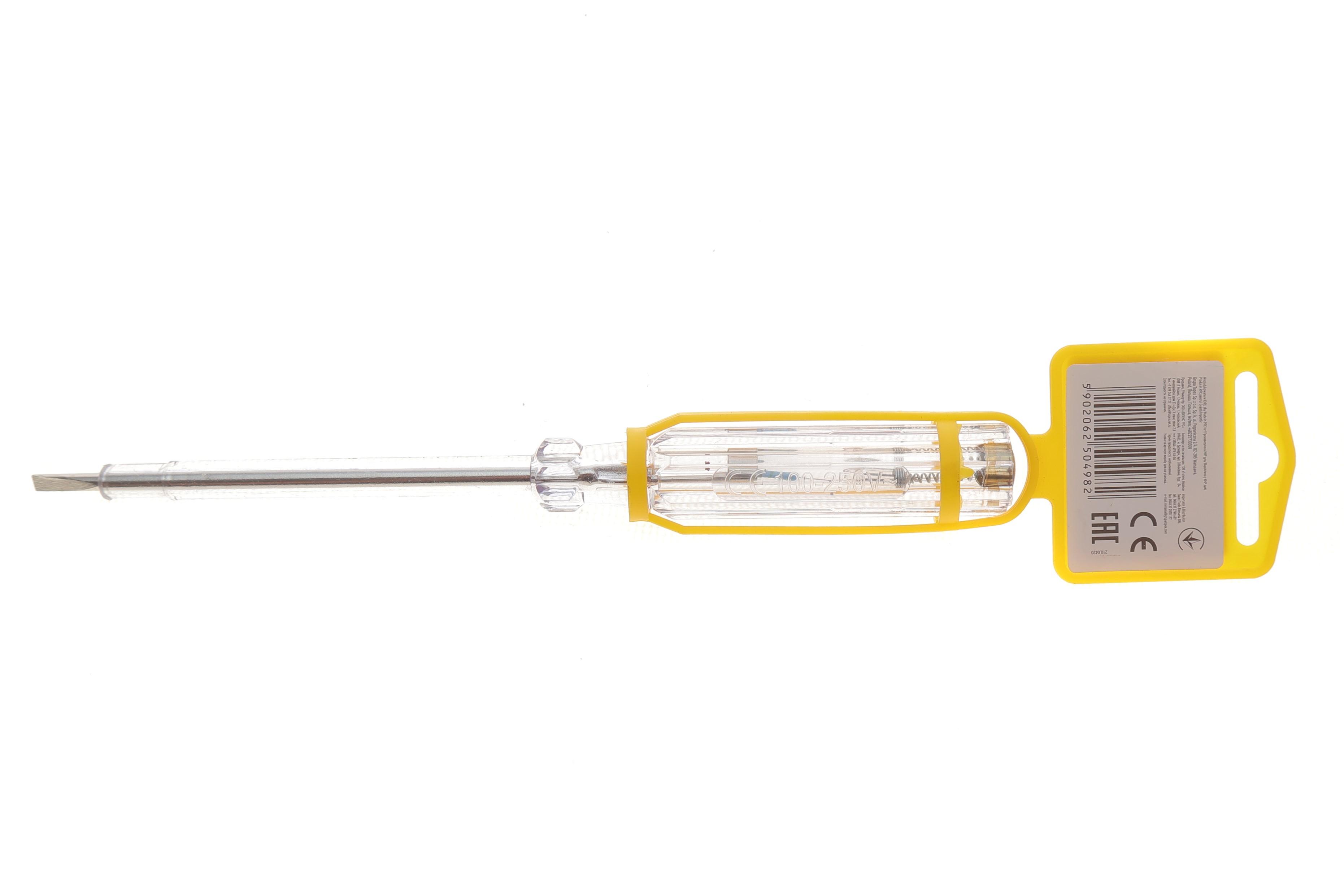 Отвертка с индикатор напряжения 100-250В 190 мм