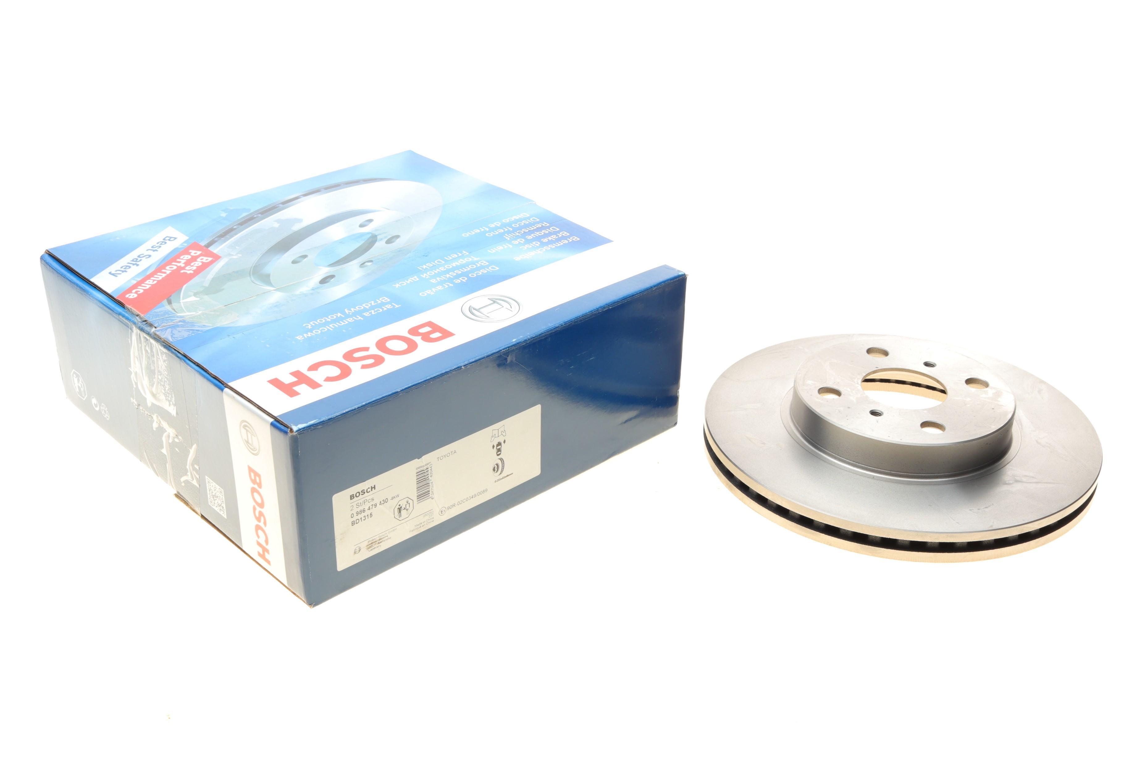 Диск гальмівний (передній) Toyota Yaris 05- (255x22)