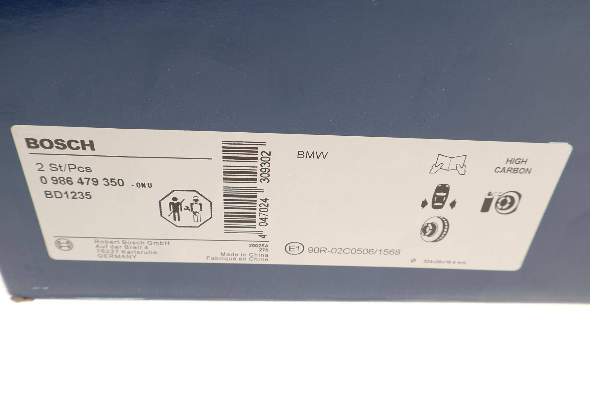 Диск гальмівний (задній) BMW X5 (E53) 02-06 (324x20) (з покриттям) (вентильований)