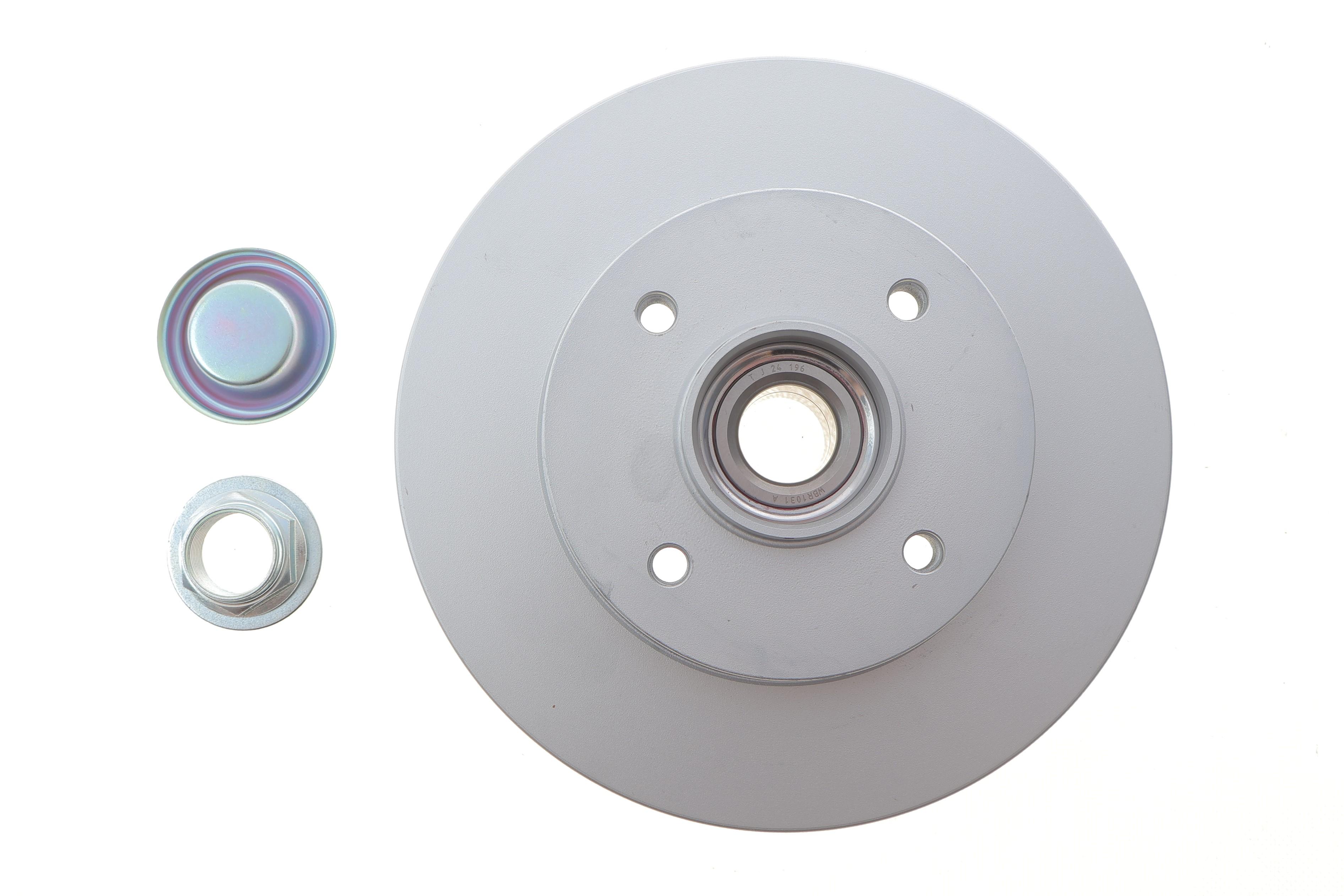 Диск тормозной (задний) Citroen C3/C4 /Peugeot 207/307 05- (249х9) (+ABS) (с подшипником)