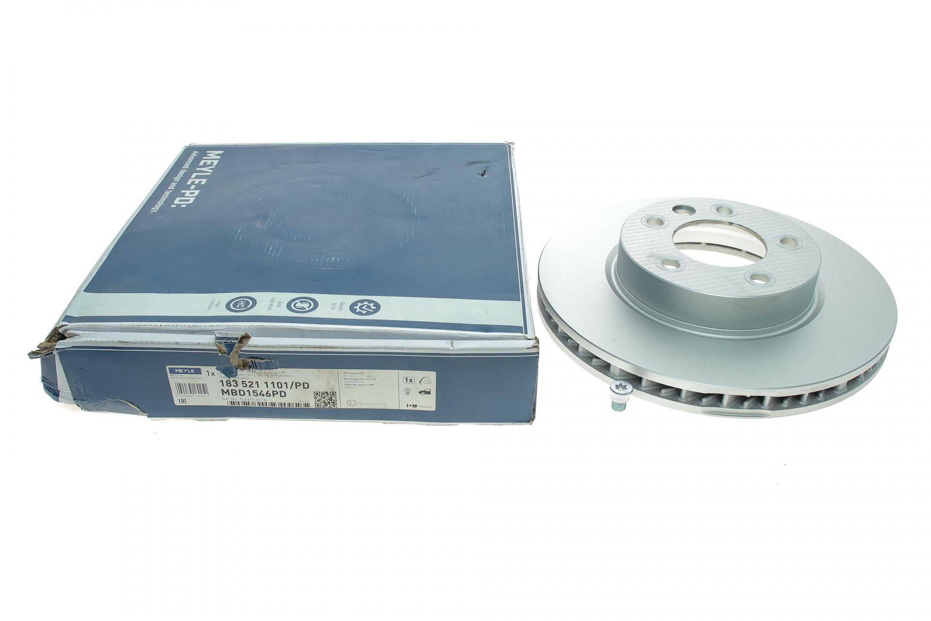 Диск гальмівний (передній) Audi Q7/Porsche Cayenne/VW Touareg 10- (330x32) (L)