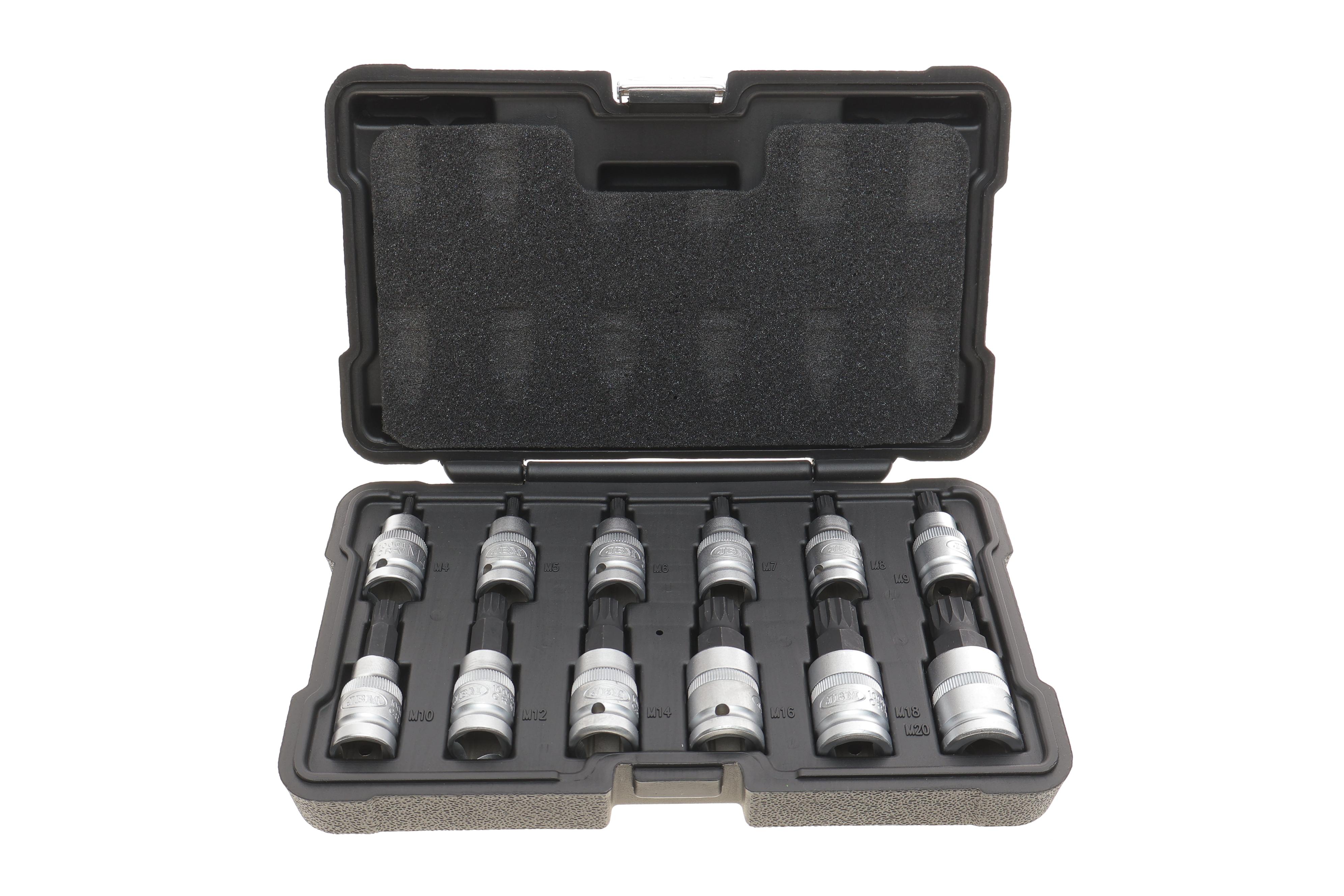 Набір головок 1/2" зі вставками XZN 12 од.