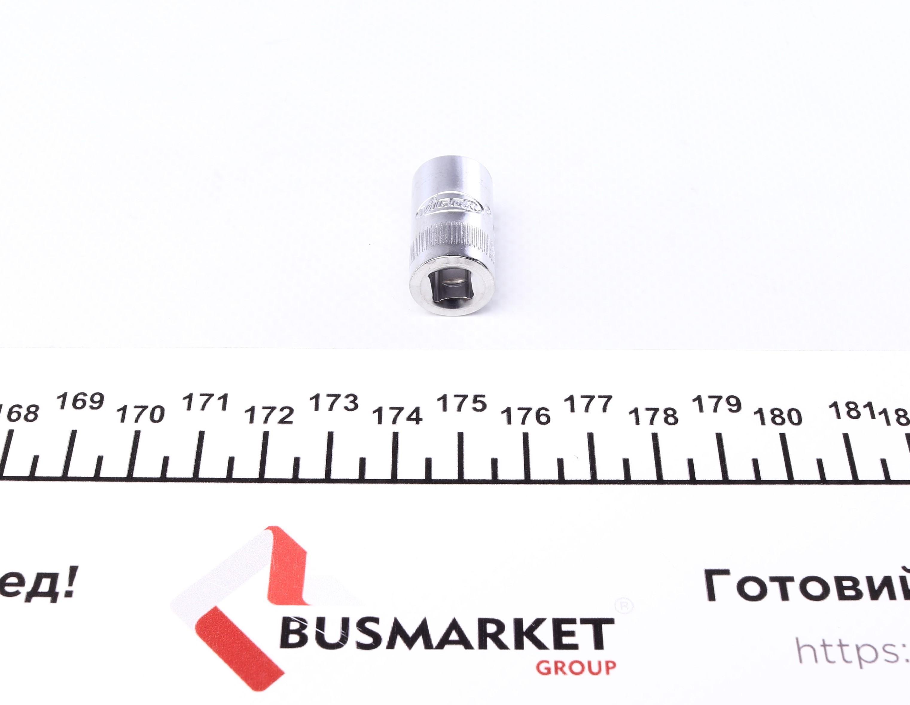 Головка торцевая 1/4" 10 мм (хромированная)