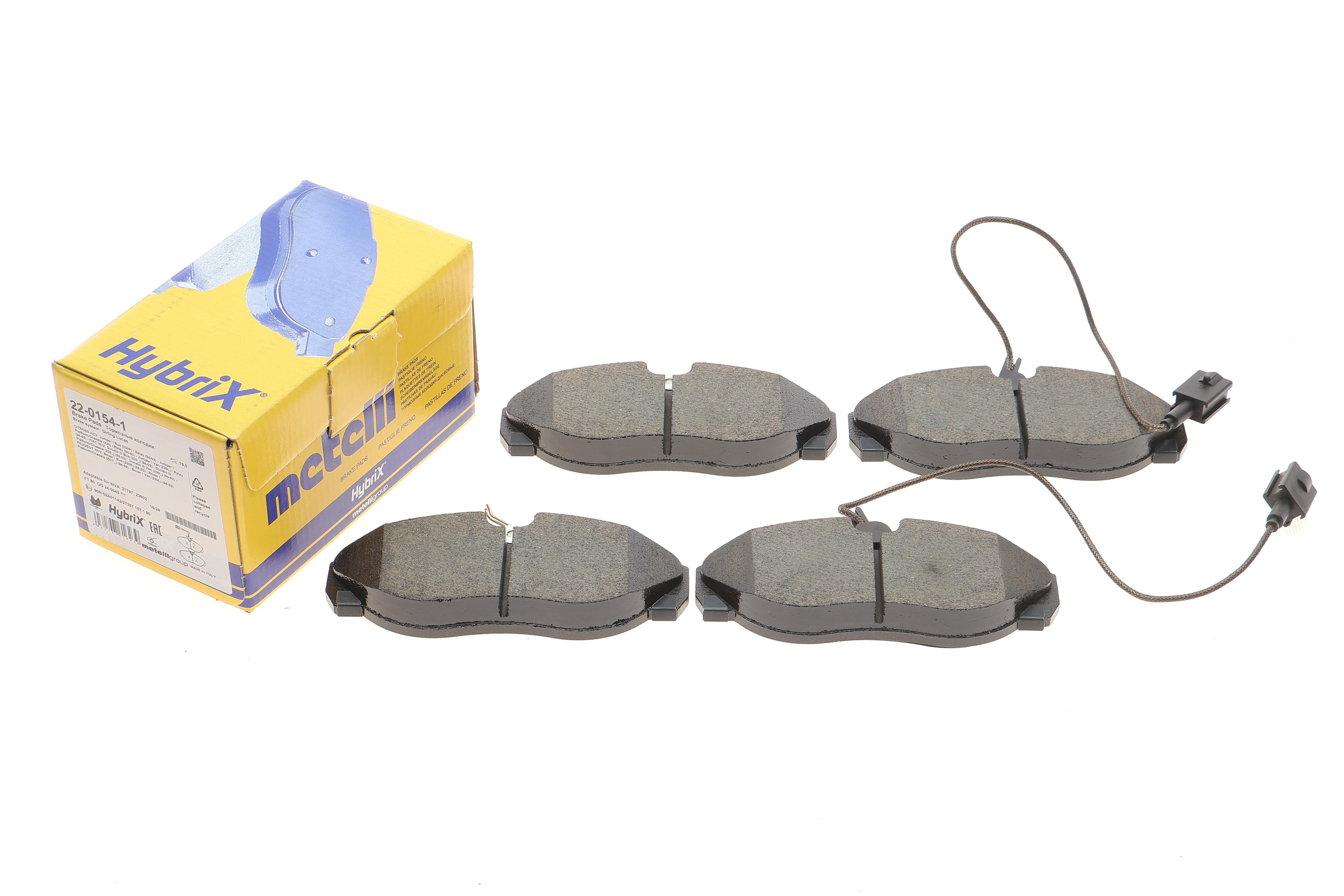 Колодки гальмівні (передні) Citroen Jumper/Fiat Ducato/Peugeot Boxer 94-02 (+датчики L=310mm)