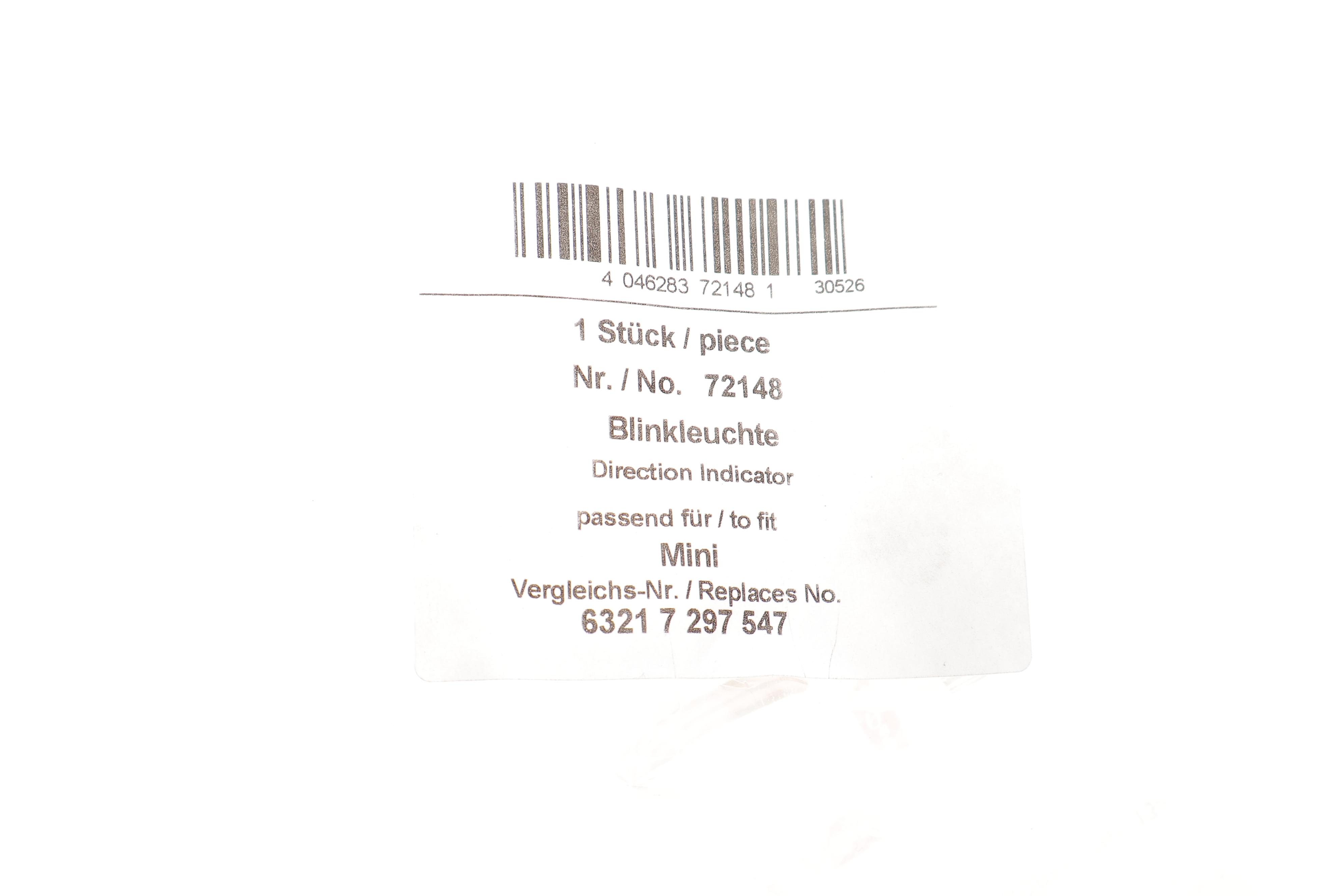 Повторювач повороту на крило Mini F55/F56/F57 13- (L)