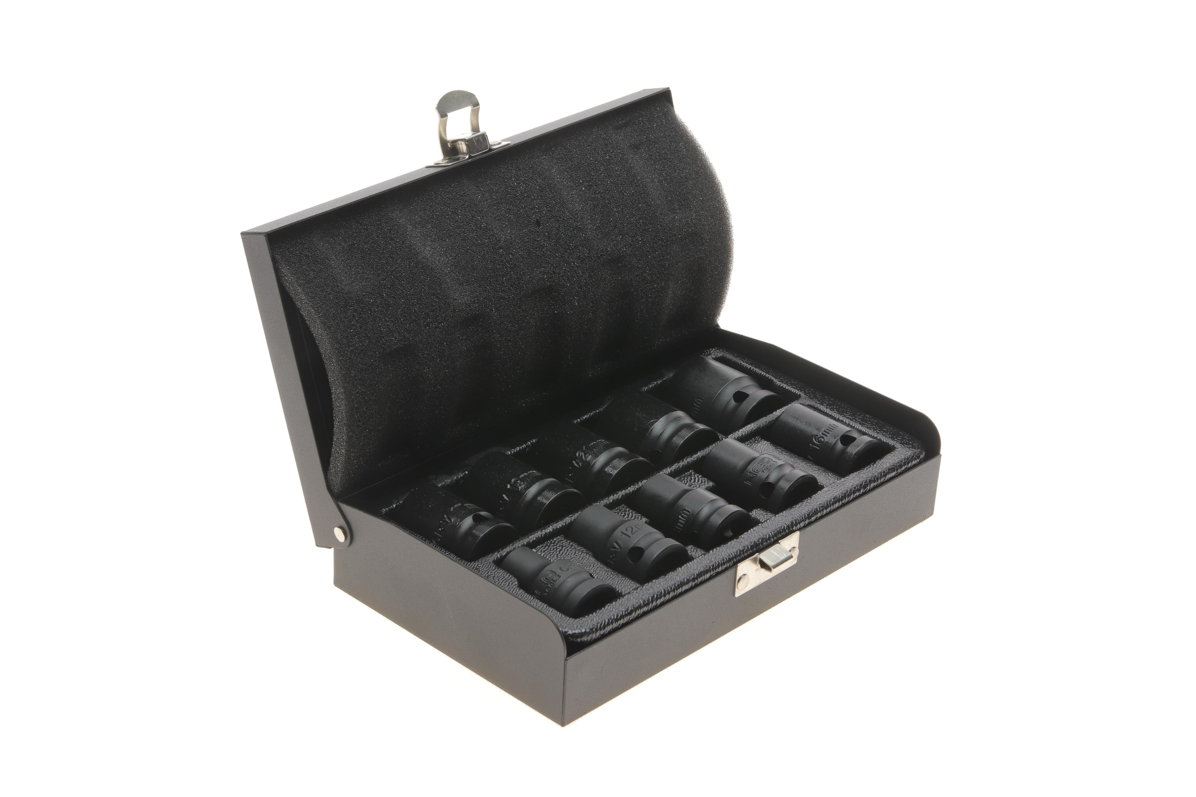 Набір ударних головок 1/2" 10-24 мм 10 од.