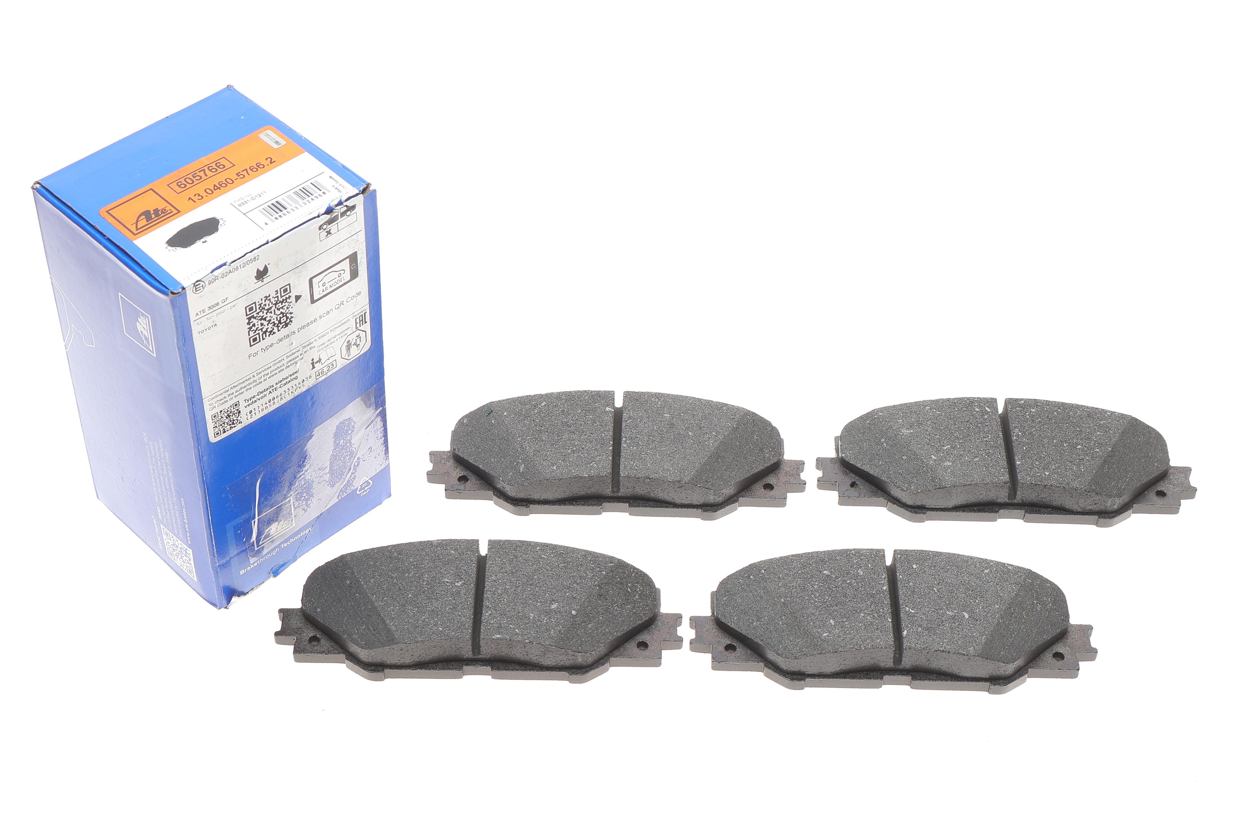 Колодки гальмівні (передні) Toyota RAV4 2.0-3.5/Prius 1.8 05-