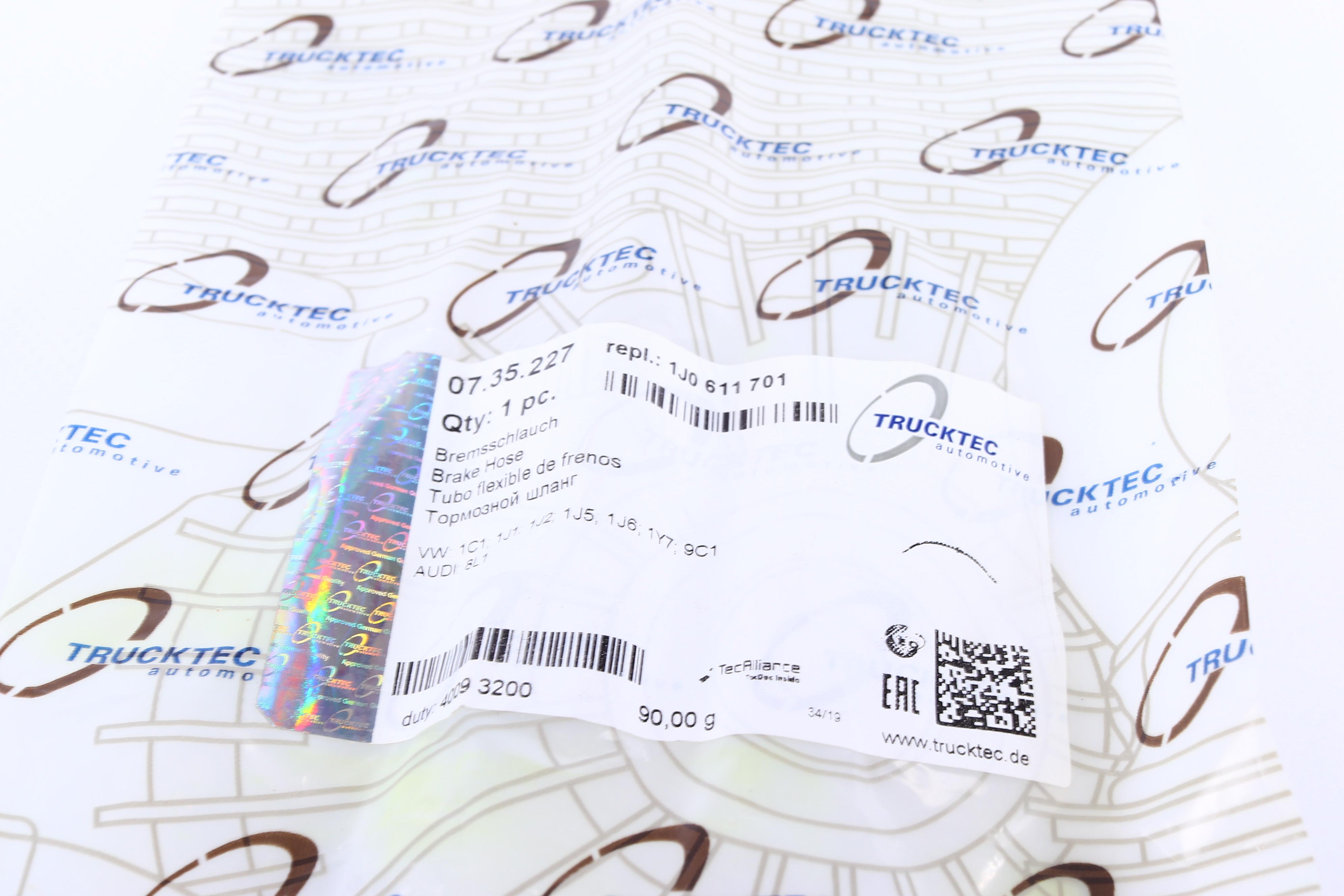 Шланг гальмівний (передній) VW Golf IV 1.4-2.3 TDI/FSI/SDI 97-06 (435mm)