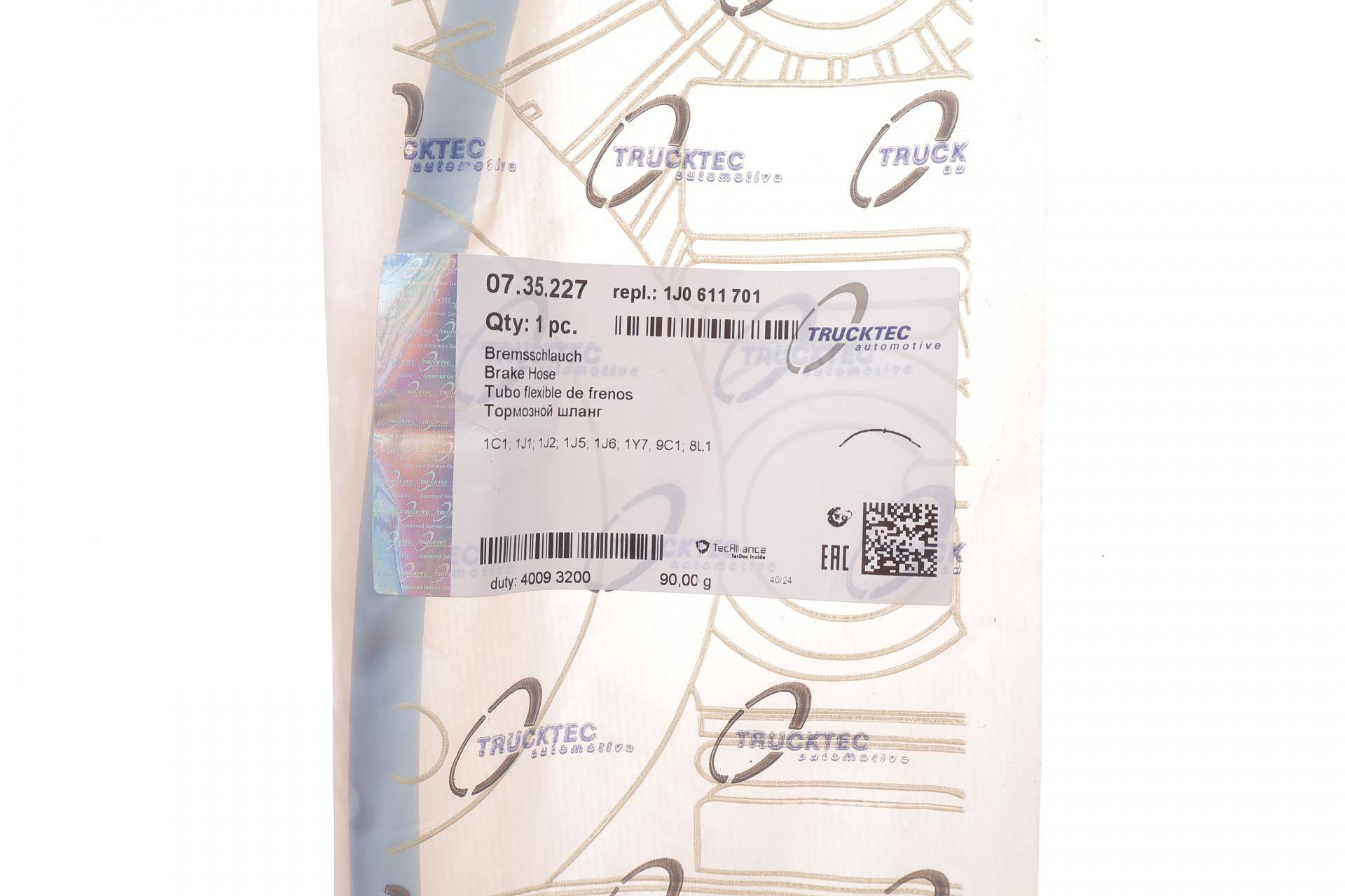 Шланг гальмівний (передній) VW Golf IV 1.4-2.3 TDI/FSI/SDI 97-06 (435mm)