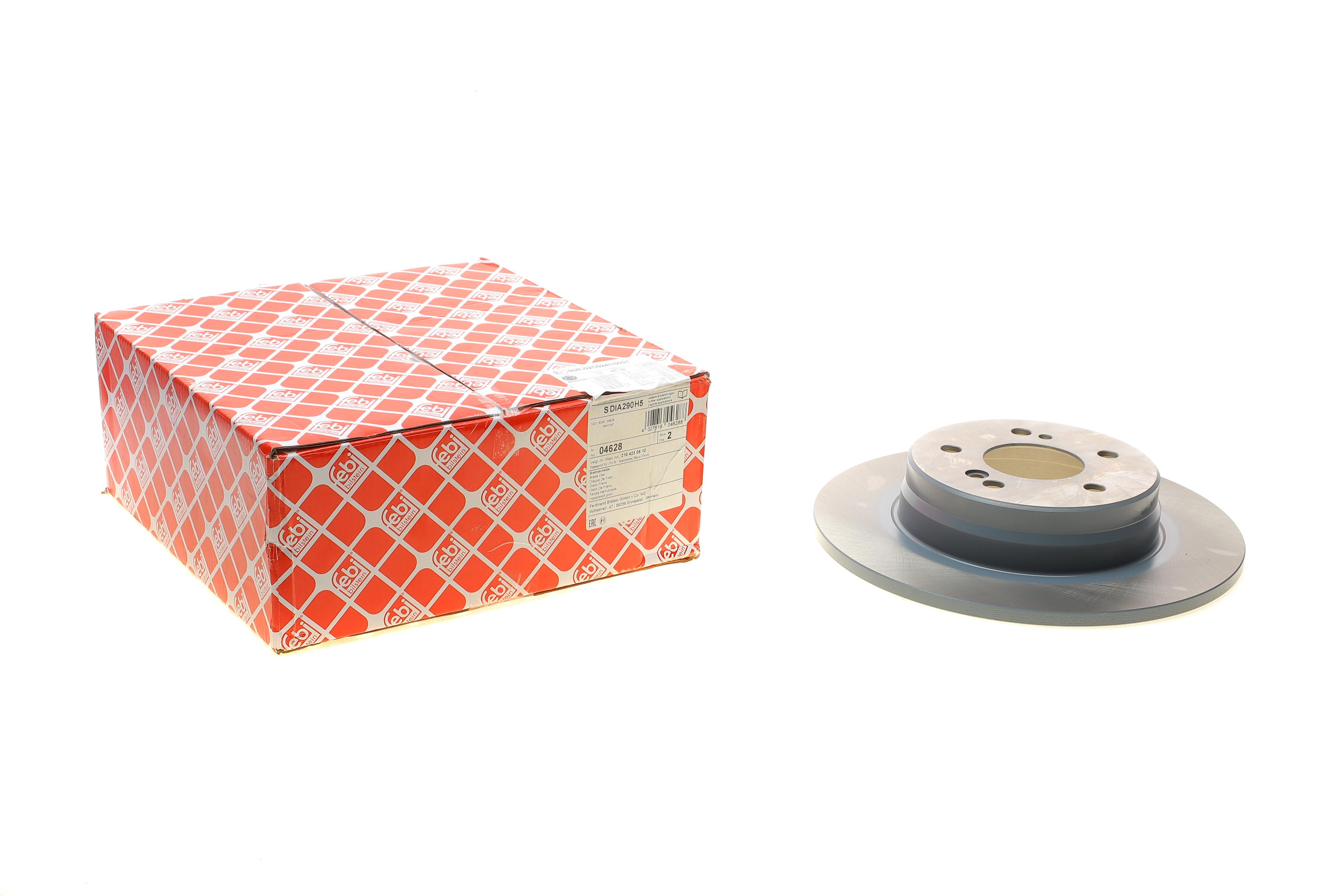 Диск гальмівний (задній) MB C-class (W202/W203/S203/CL203)/ E(W210) 96-07 (290x10)