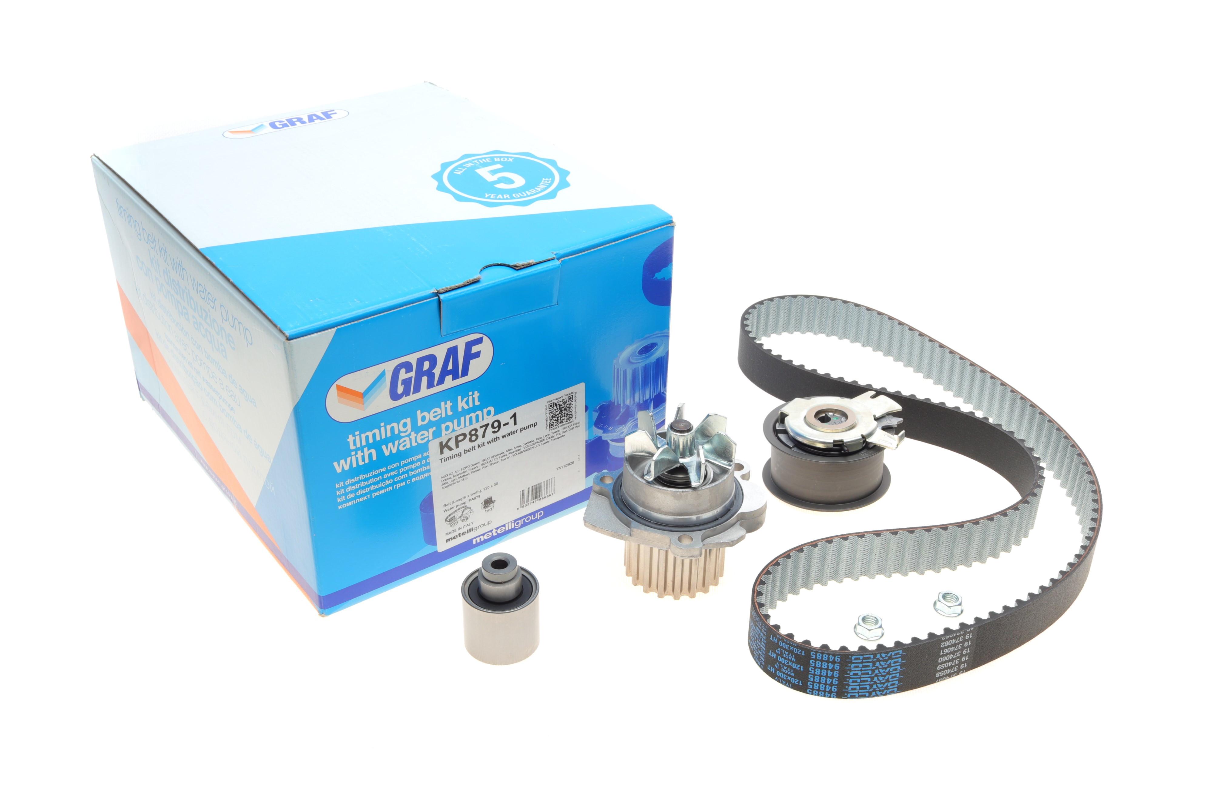 Комплект ГРМ + помпа VW Caddy/T5/Golf/Passat/Skoda/Seat/Audi 1.4TDI/1.9TDI/2.0SDI 03-(120x30)(PA879)