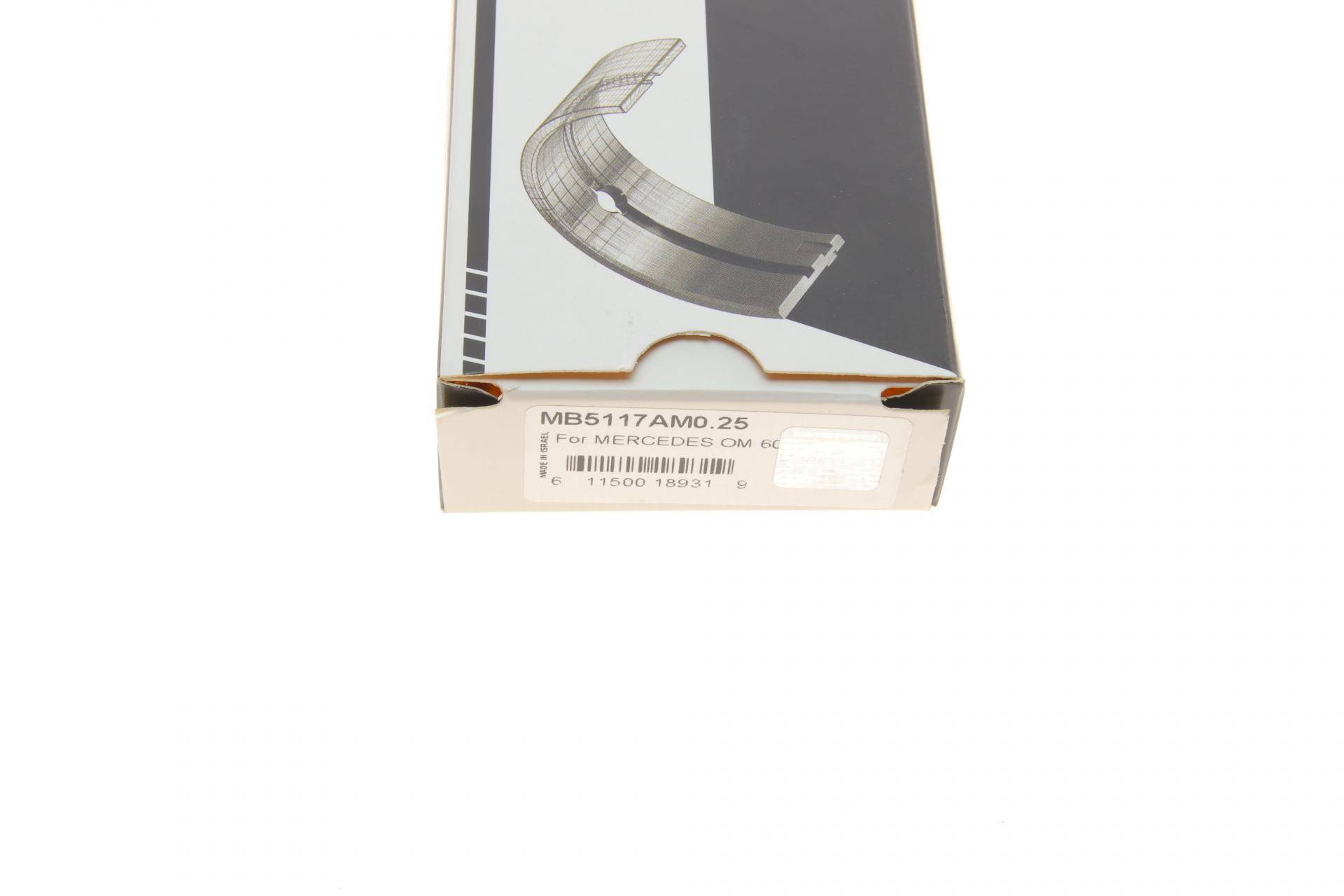 Вкладиші корінні MB Sprinter/Vito CDI (M102/M111/OM601/OM604) (+0.25)