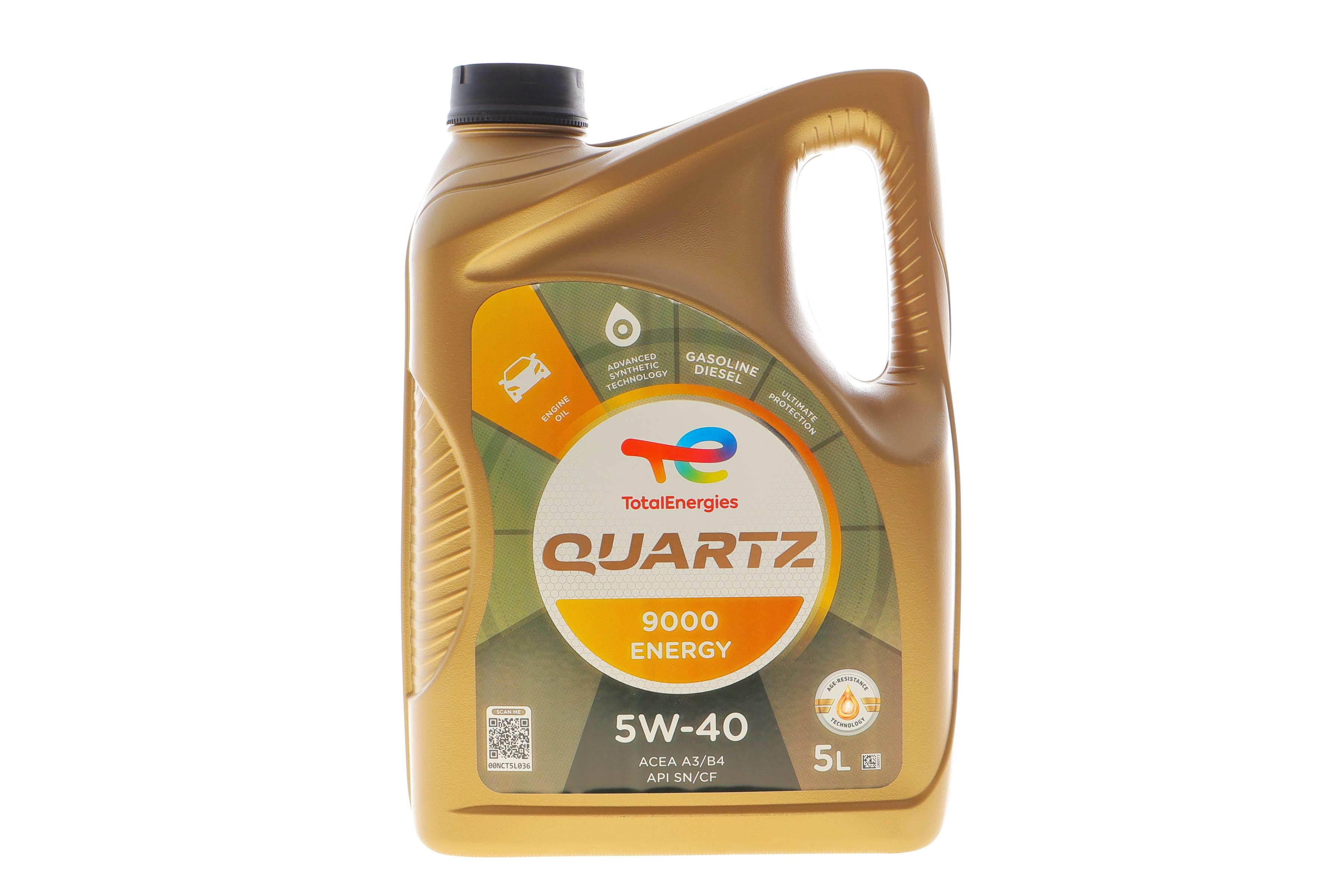 Масло 5W40 Quartz 9000 Energy (5L)  (MB229.1/VW502.00/505.00)