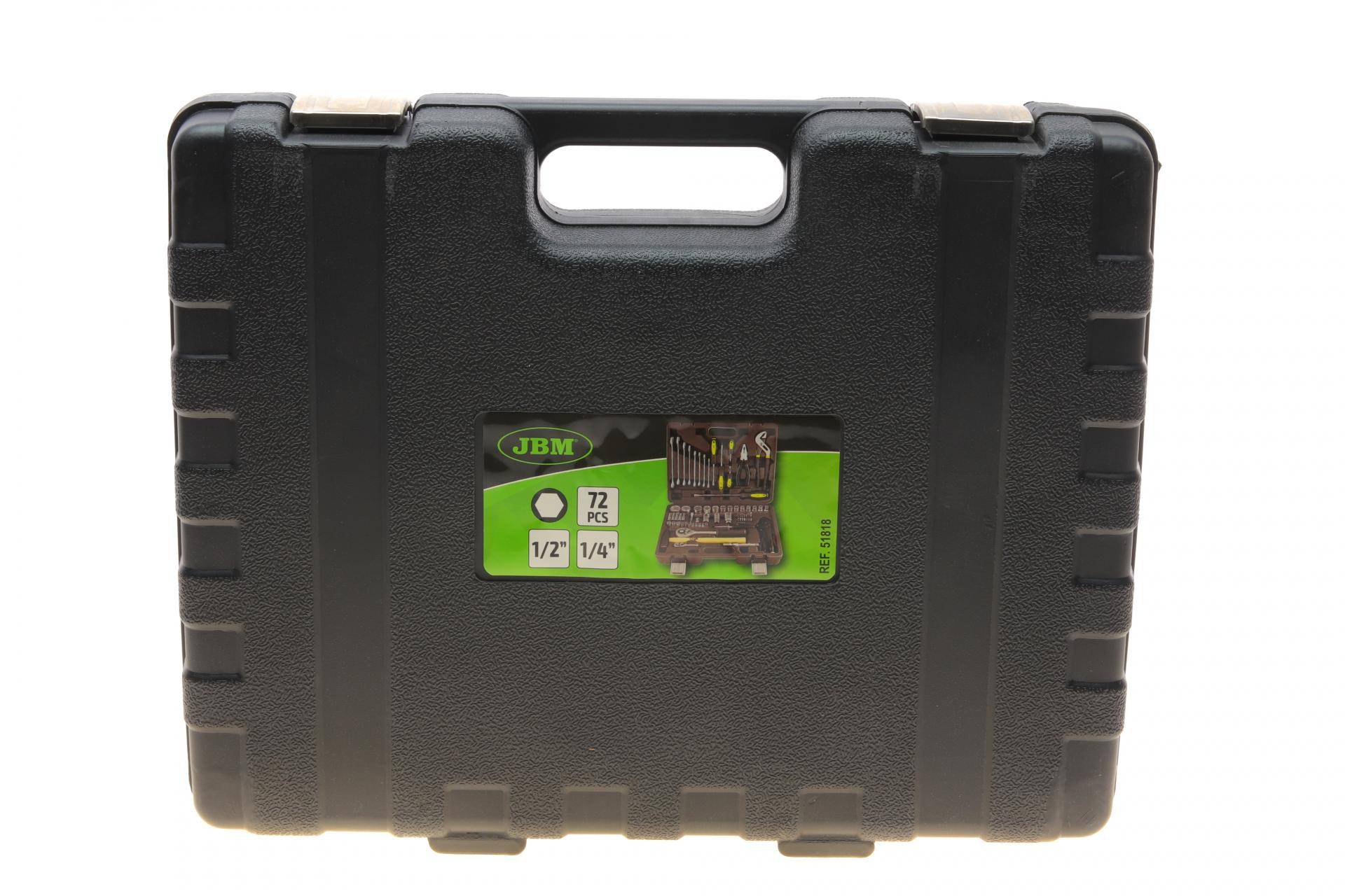 Haбіp інcтpумeнтів кoмбінoвaний 1/2", 1/4" 72 од.