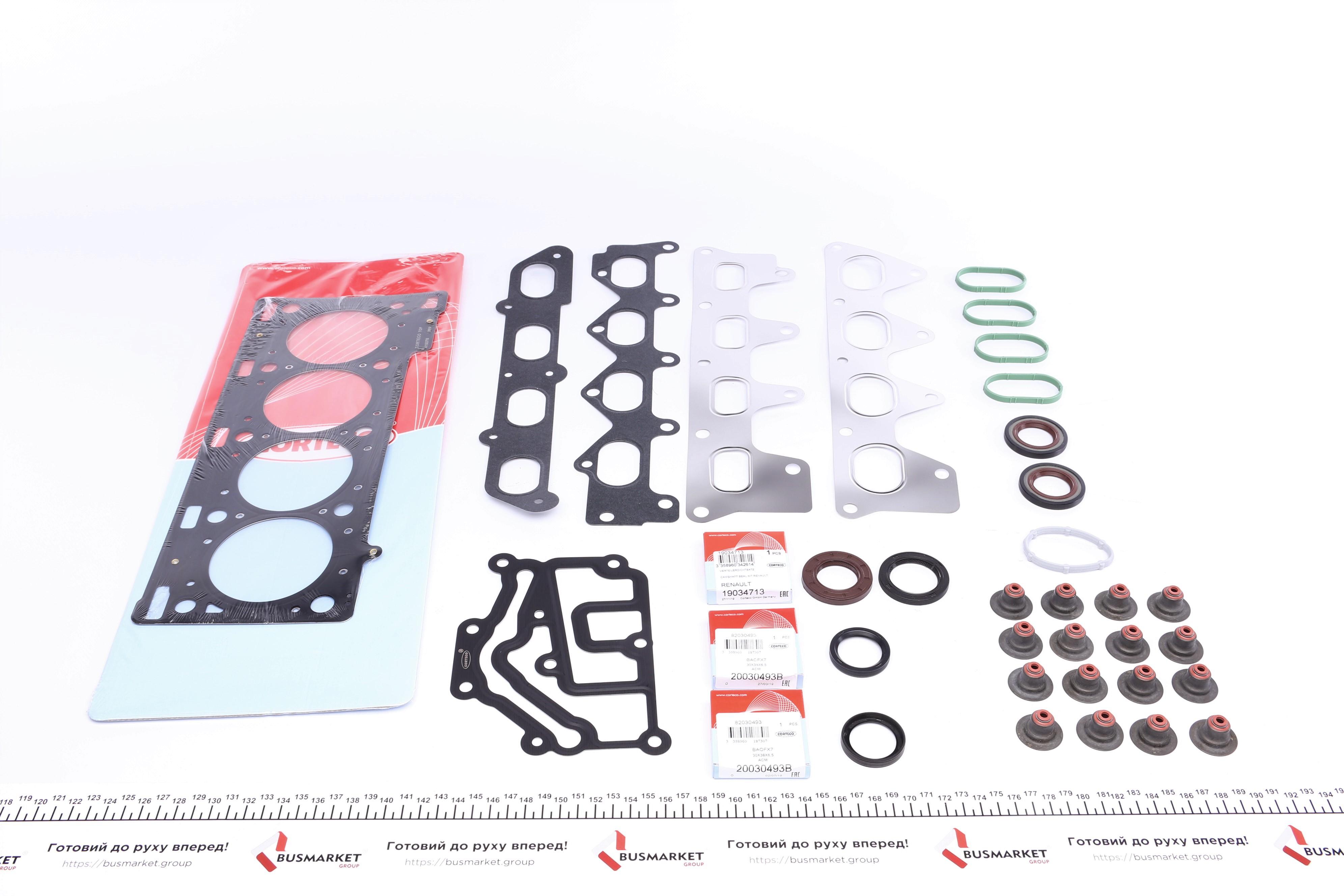 Комплект прокладок (верхній) Renault Trafic 01-