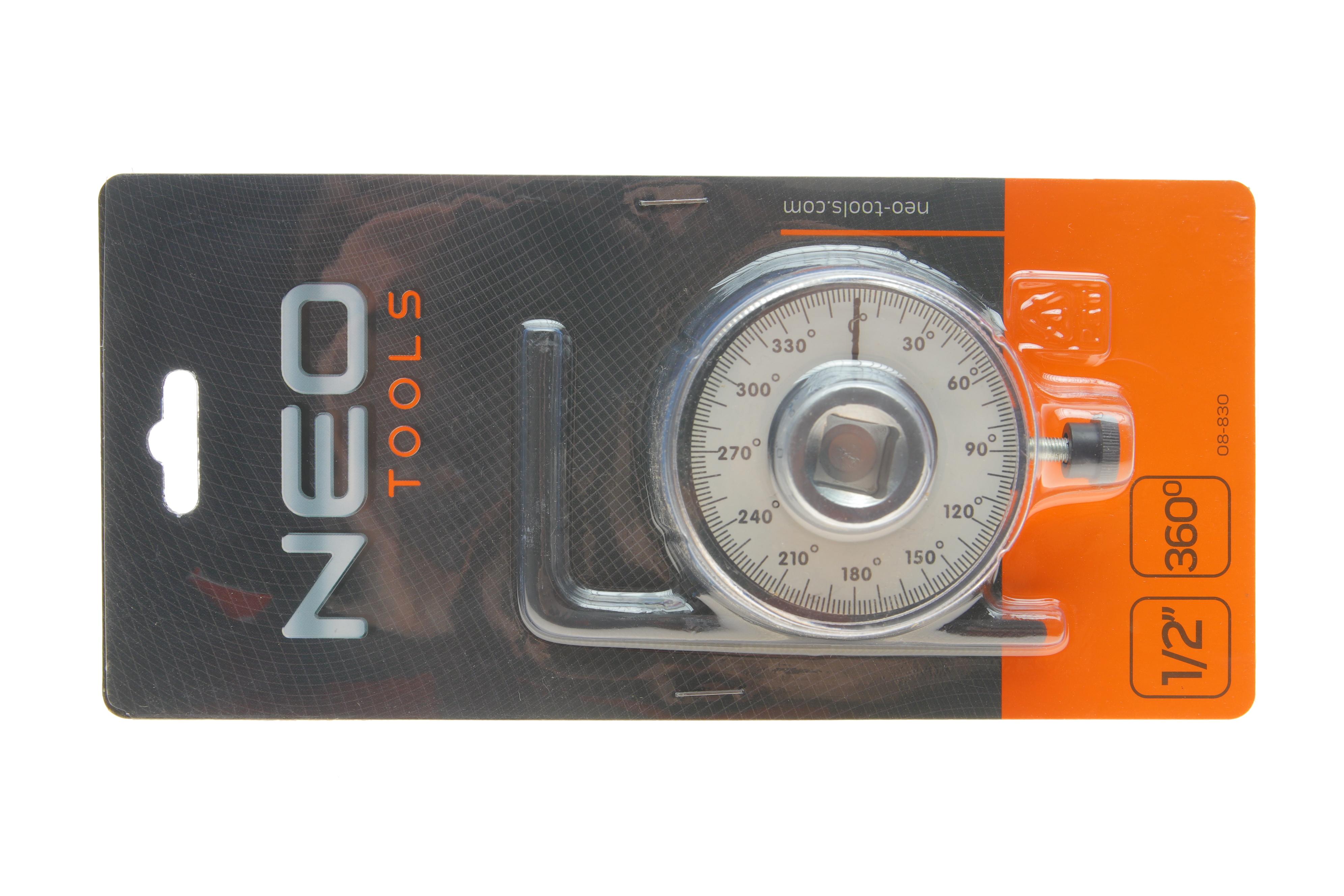 Кутомір аналоговий 1/2" для вимірювання кута повороту 360°