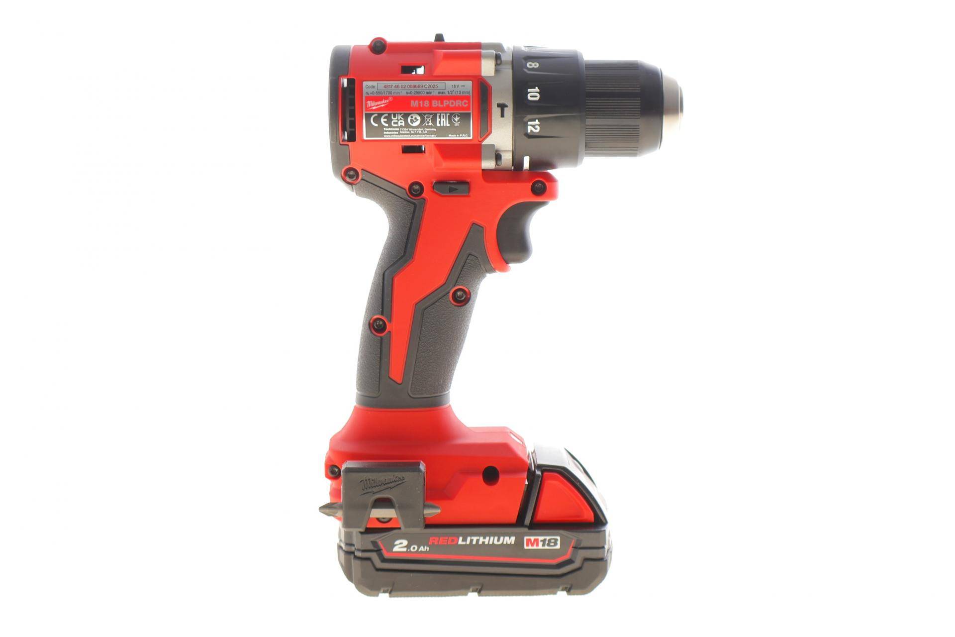 Дриль-шуруповерт акумуляторний M18 BLPDRC‑0 (60 Nm/18V) 0–1700 об/хв (+АКБ)