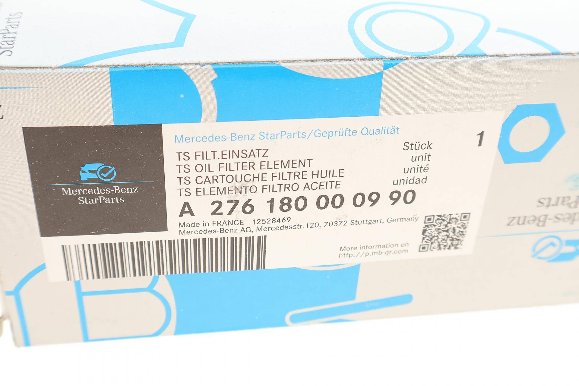 Фільтр масляний MB E-class (W212/W213)/S-class (W221/W222) 3.5/4.7i 11- (M276/M278)