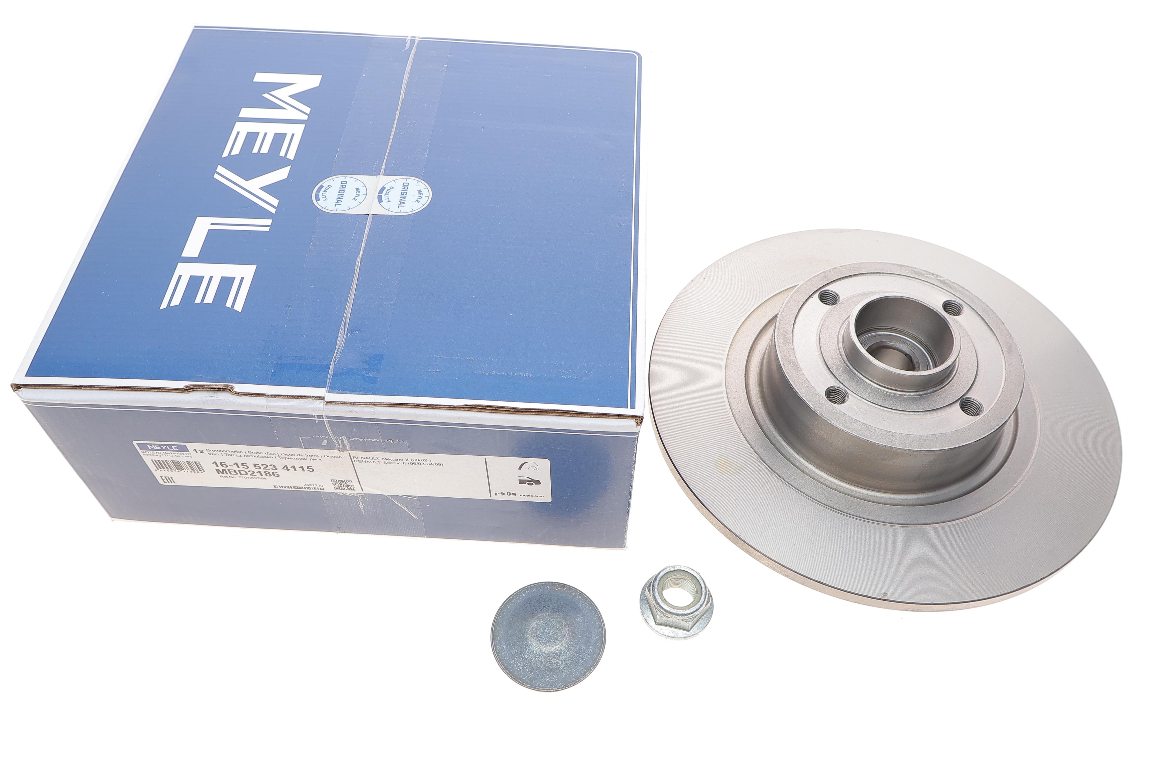 Диск тормозной (задний) Renault Scenic II 03- (270х10) (+ABS) (с подшипником)