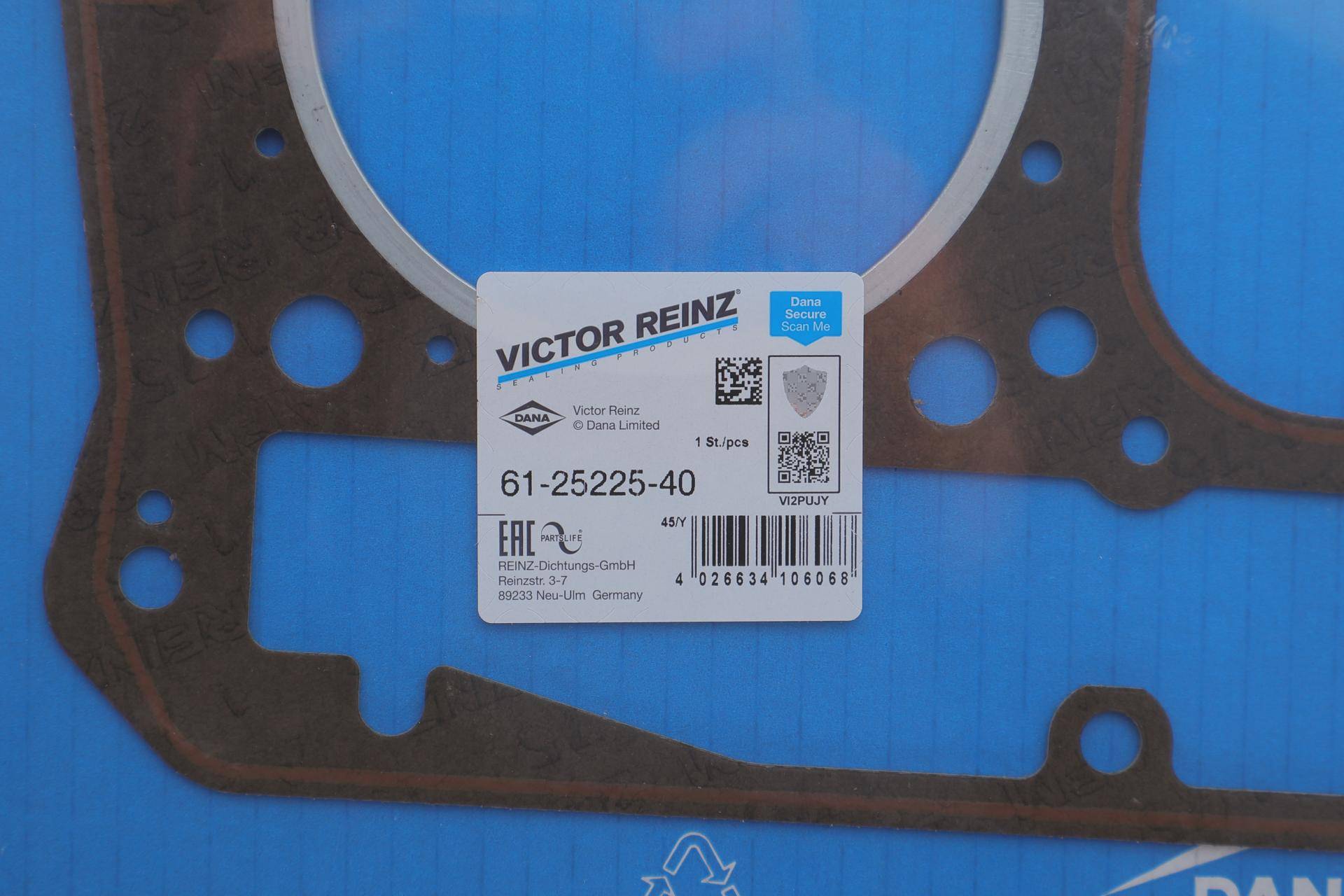 Прокладка ГБЦ MB (M102) 2.3i, Ø97,50mm, 1,75mm