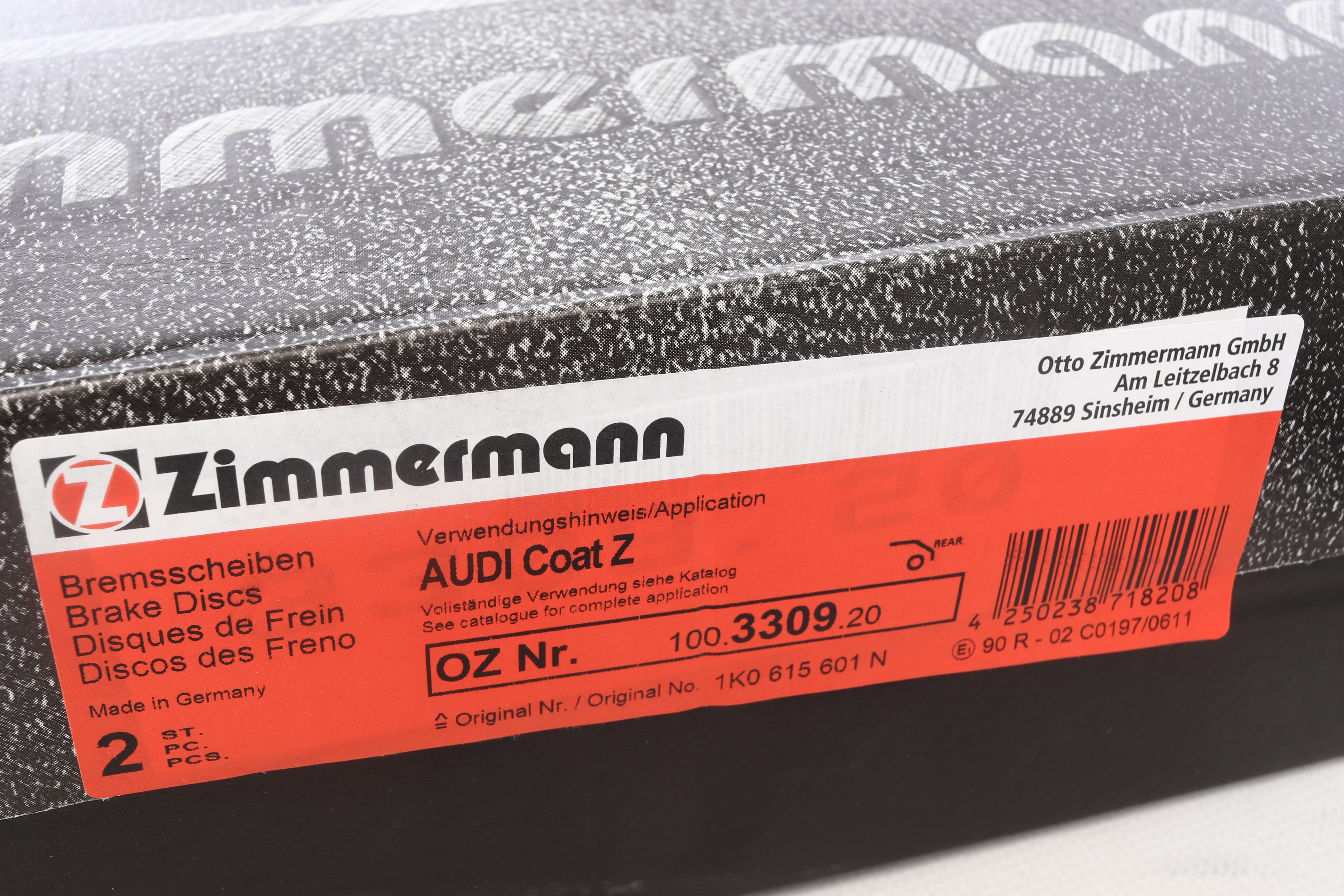 Диск тормозной (задний) VW Passat 05-/Golf/Seat Leon 12- (310x22) (с покрытием) (вент.)