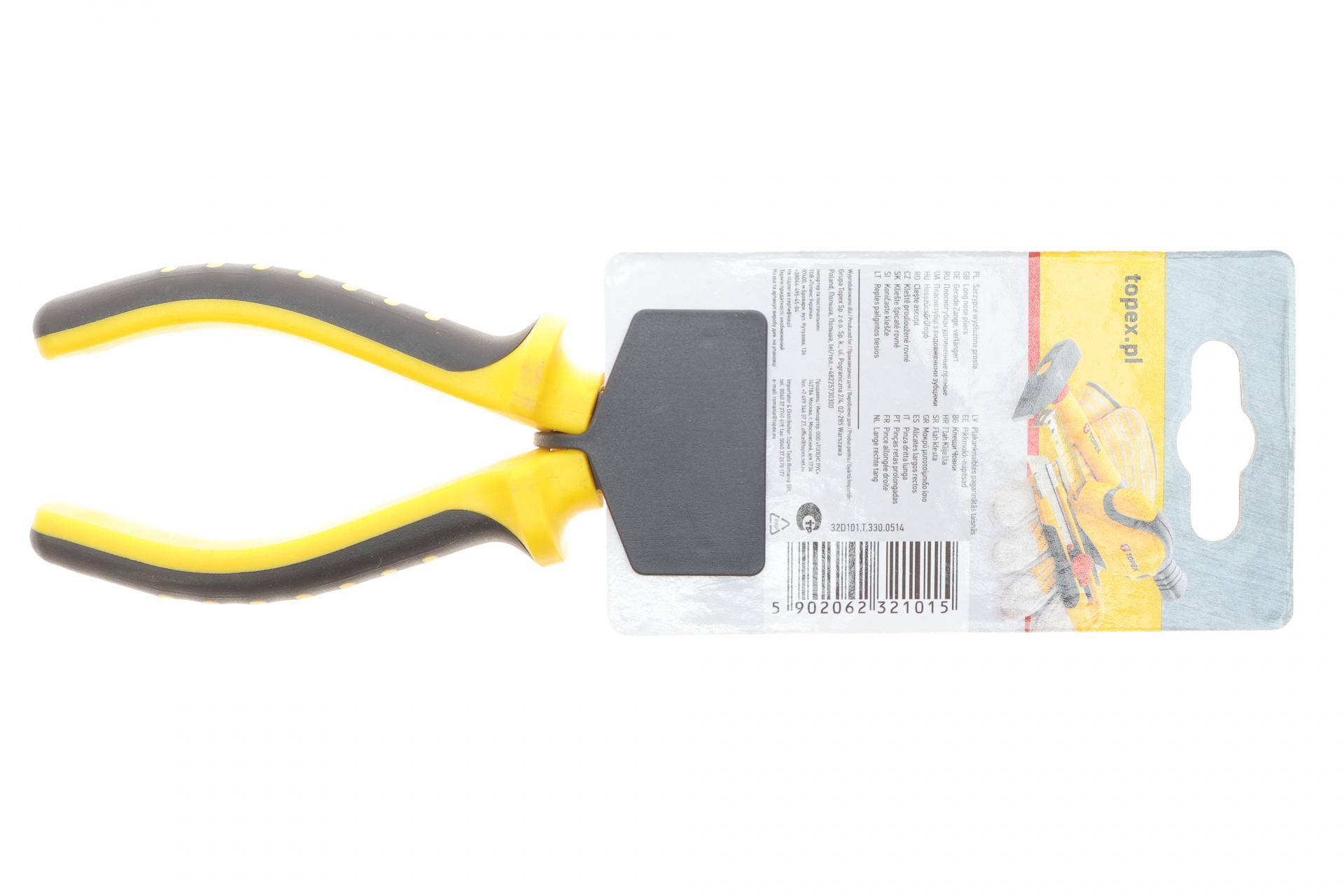 Плоскогубці з подовженими губками 6" L-160 мм