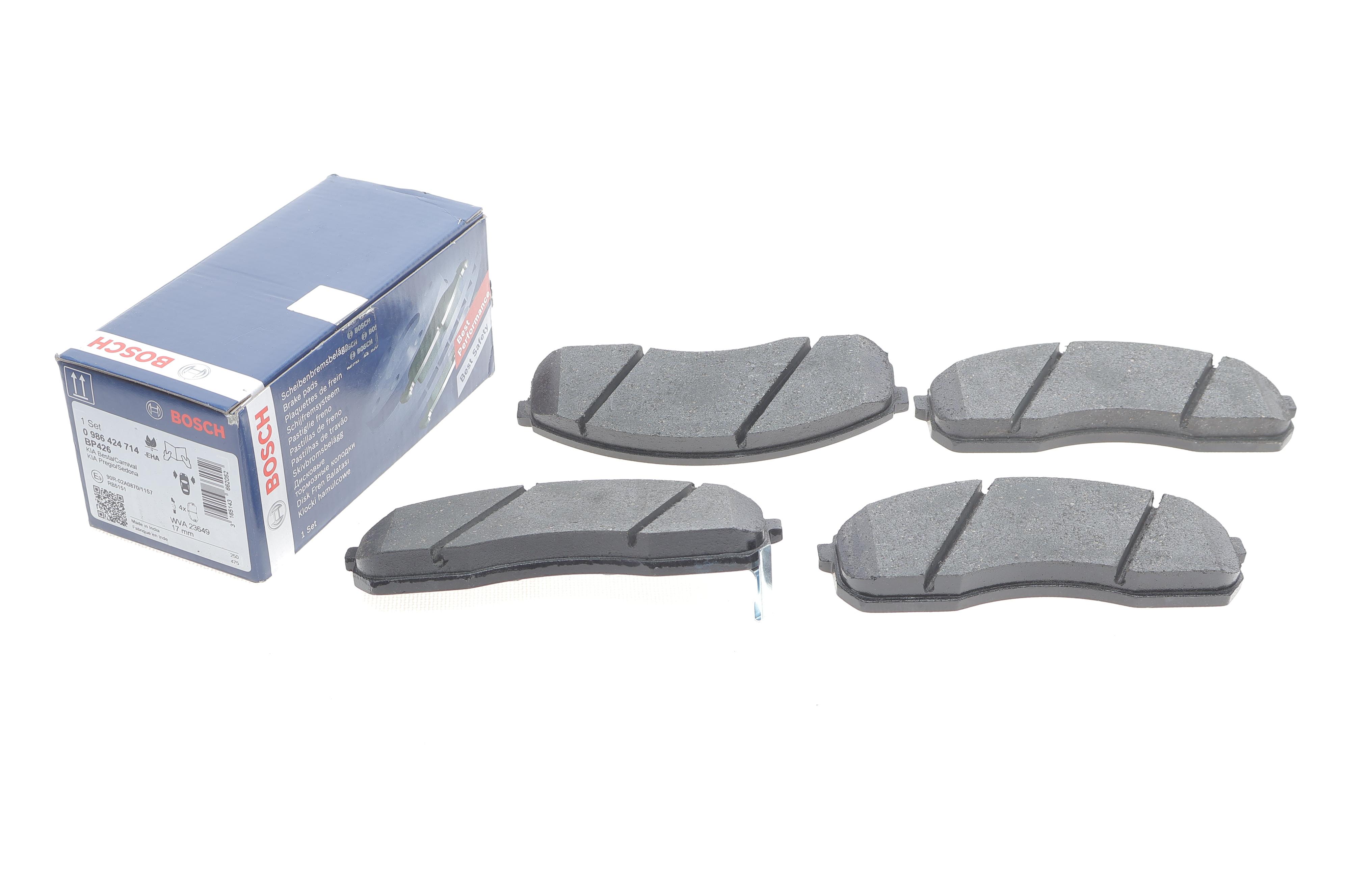 Колодки гальмівні (передні) Kia Carnival -06/K2500/Pregio 2.5-2.9 97-