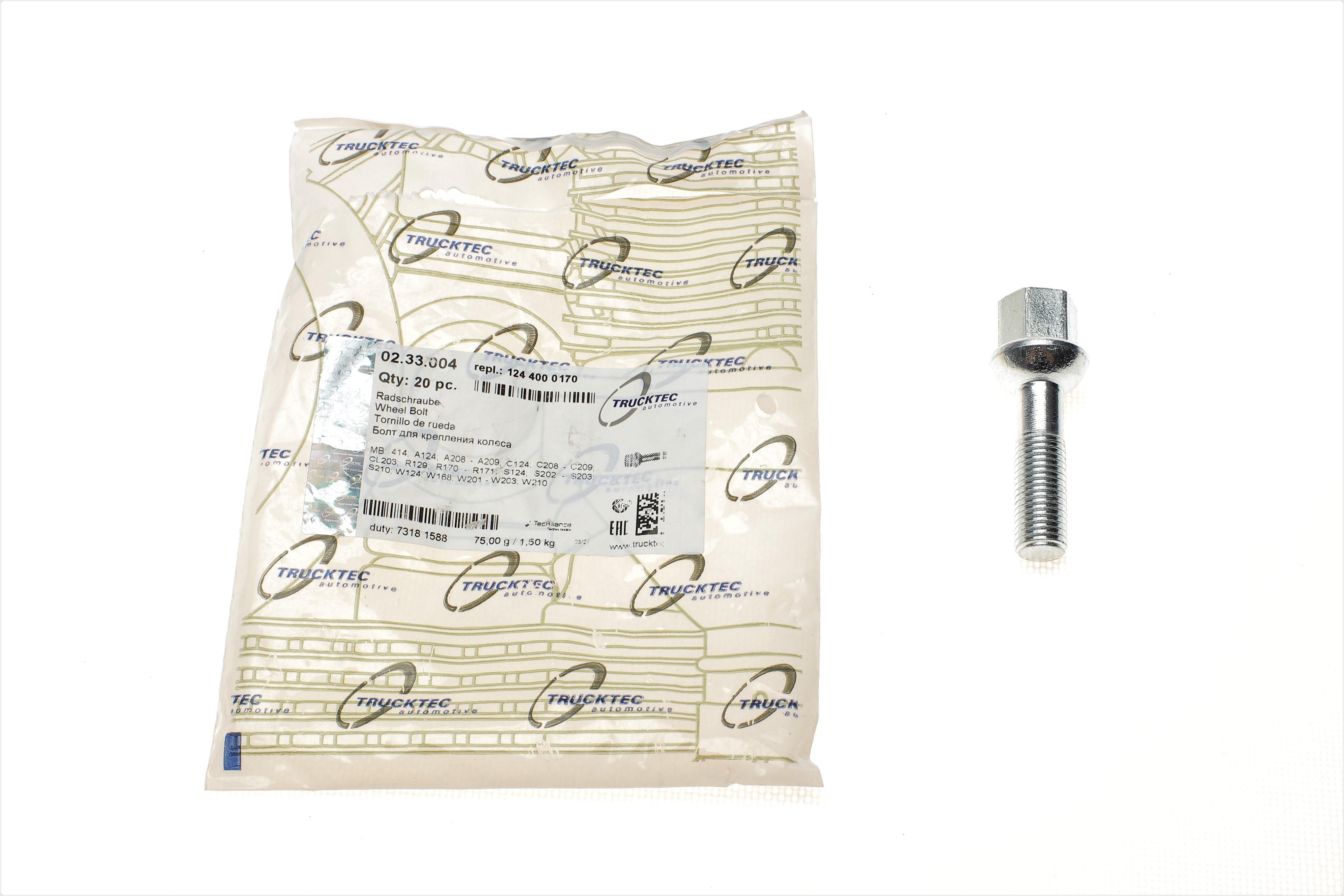 Болт колеса MB A-class (W168)/E-class (W210) (M12x1.5mm)