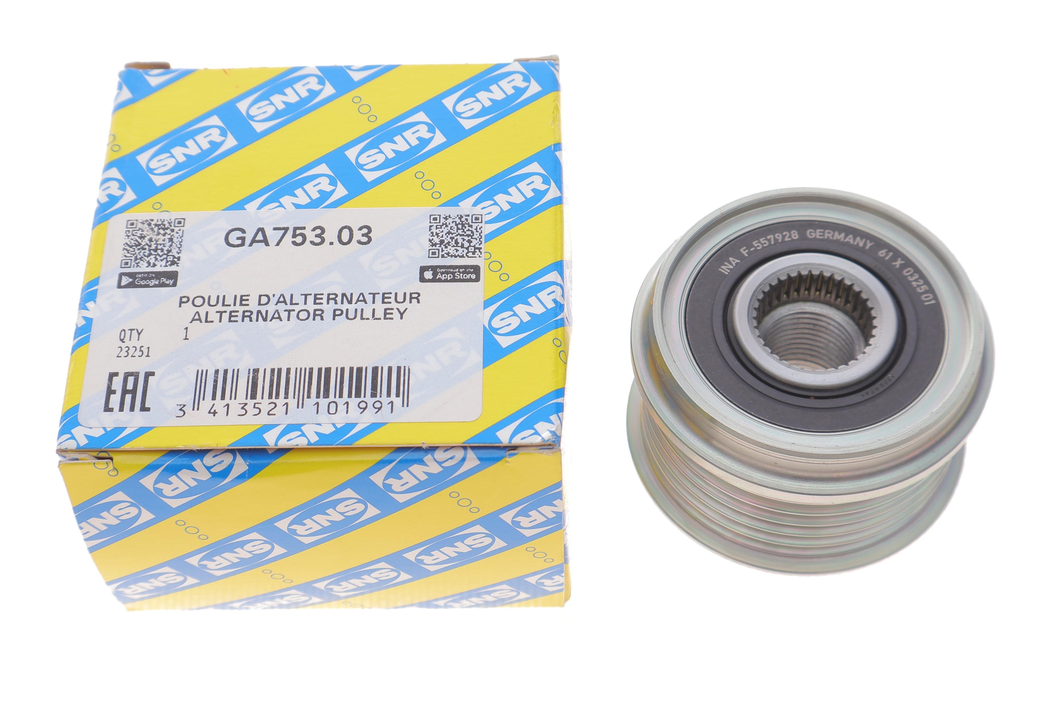 Шків генератора Fiat Doblo 1.3D Multijet 10-/Opel Combo 1.3CDTi