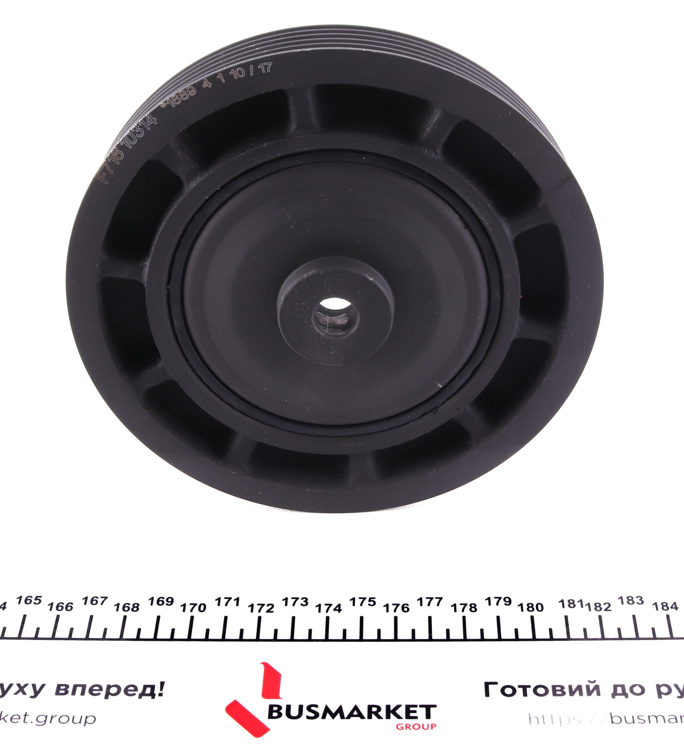 Шків колінвалу Renault Trafic/Master 1.9dCi 01- (6PK) (з болтом)