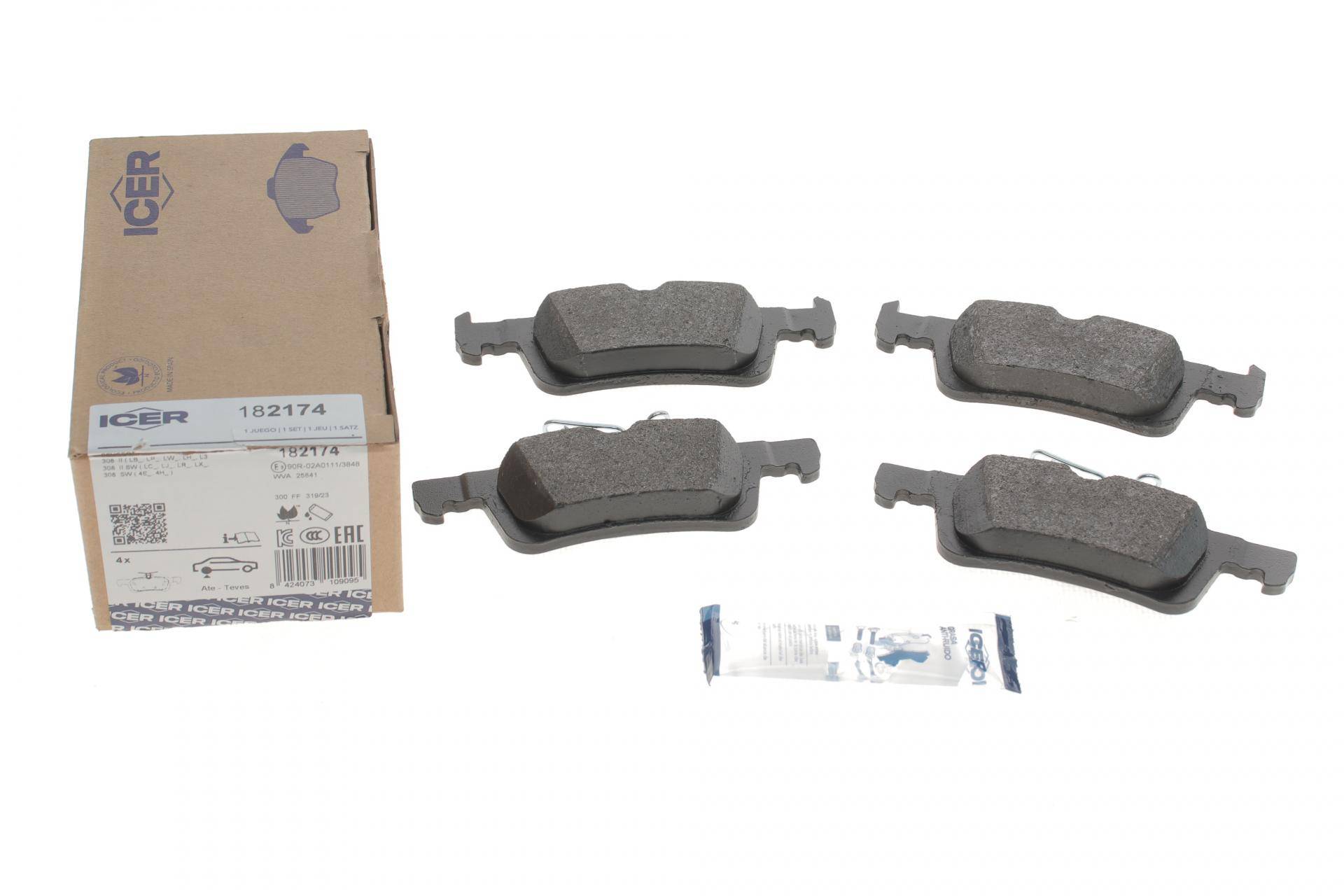 Колодки гальмівні (задні) Peugeot 308 13-