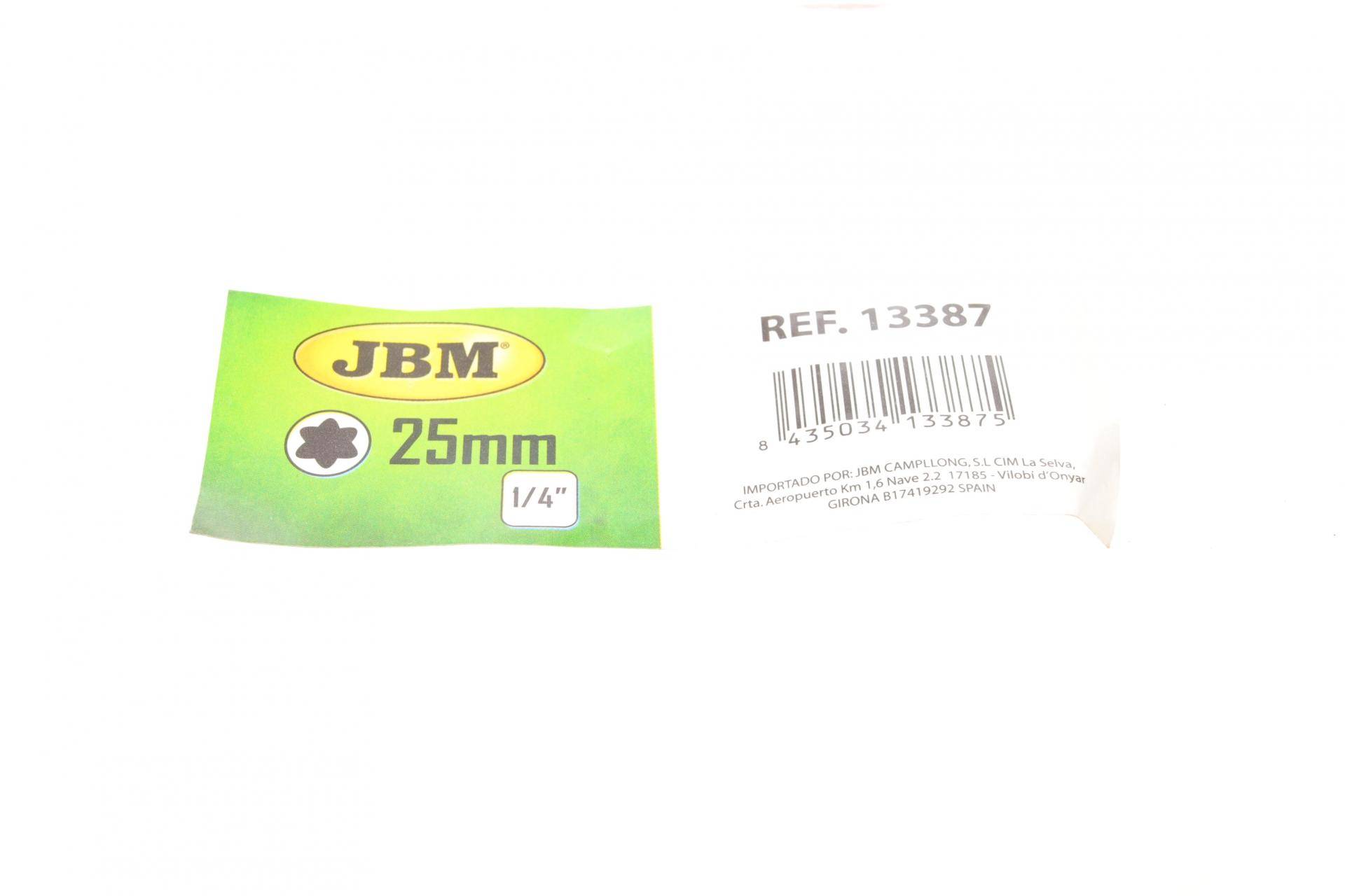 Головка 1/4" зі хромованою вставкою T25