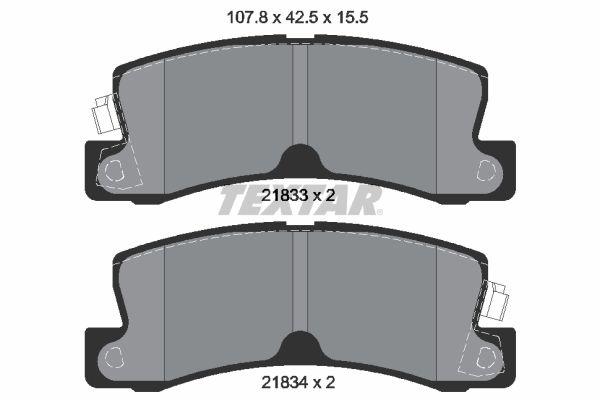 Колодки гальмівні (задні) Toyota Camry/Avensis/Lexus RX 06- (Akebono)