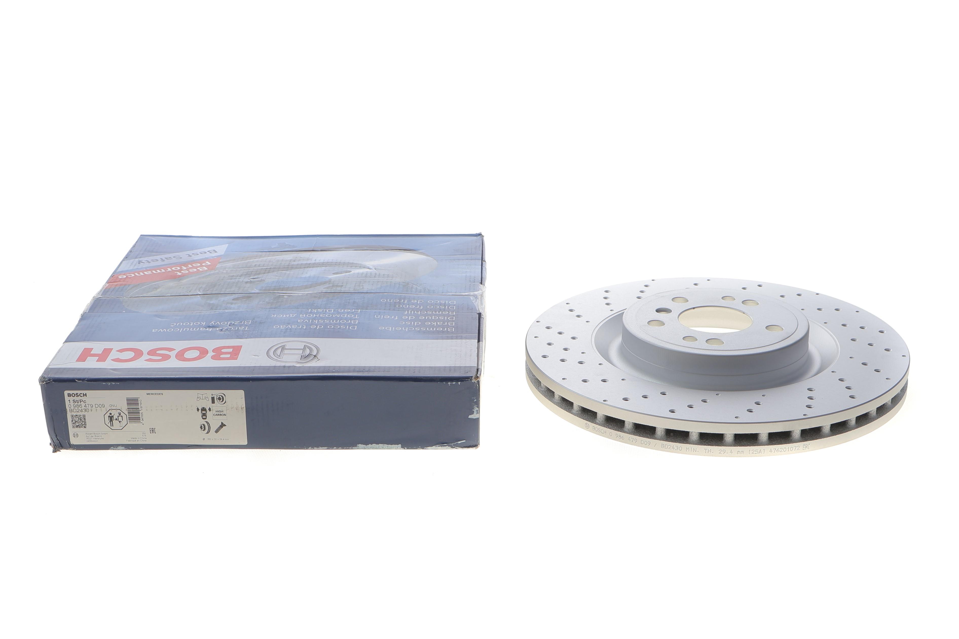 Диск тормозной (передний) MB M-class (W166) 11-15/GLE (W166) 15-19 (350x32) (с отверстиями) (вент.)