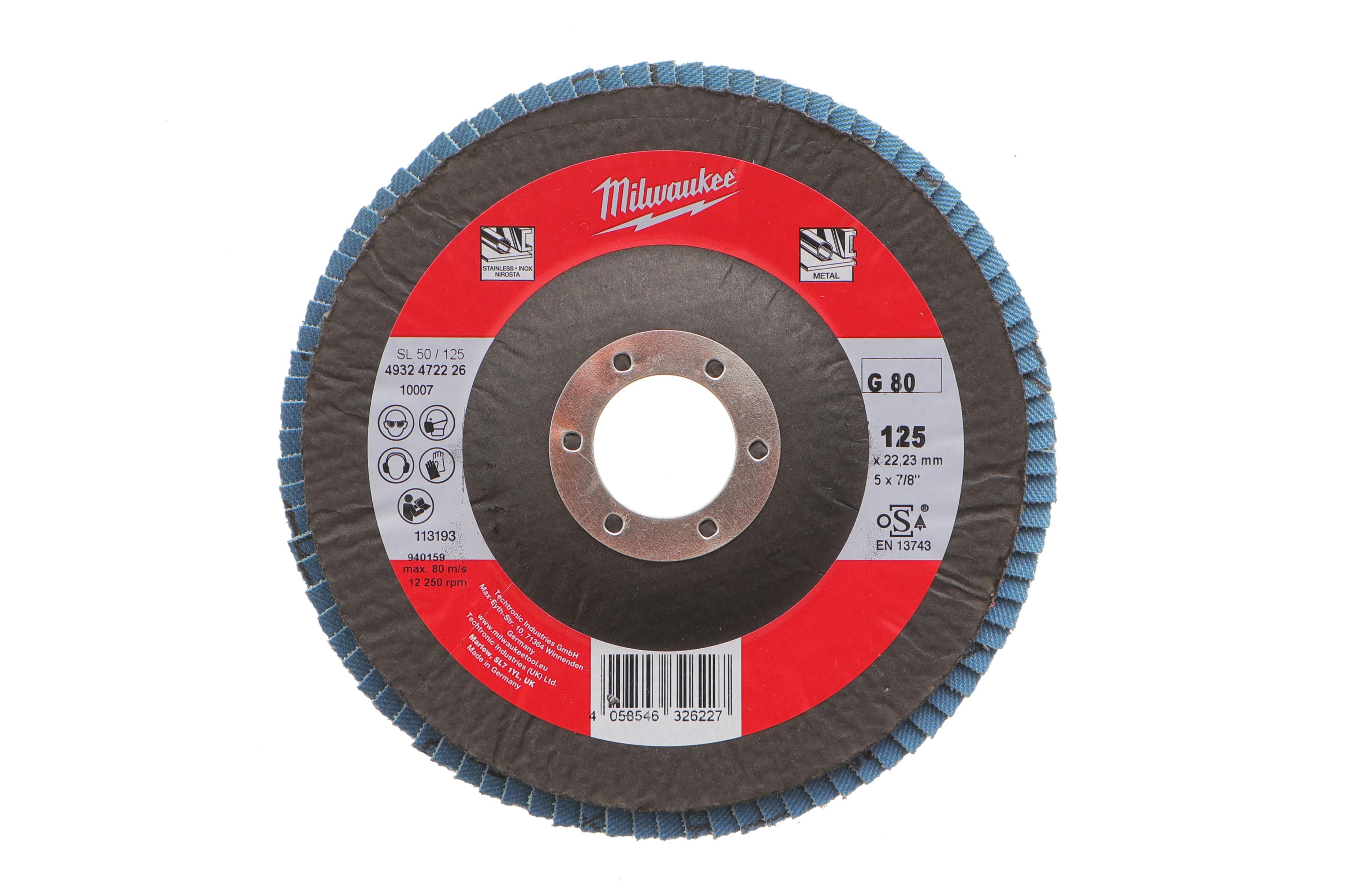 Круг зачисний/пелюстковий 125x22,20 мм/FLAP DISC ZIRCONIUM