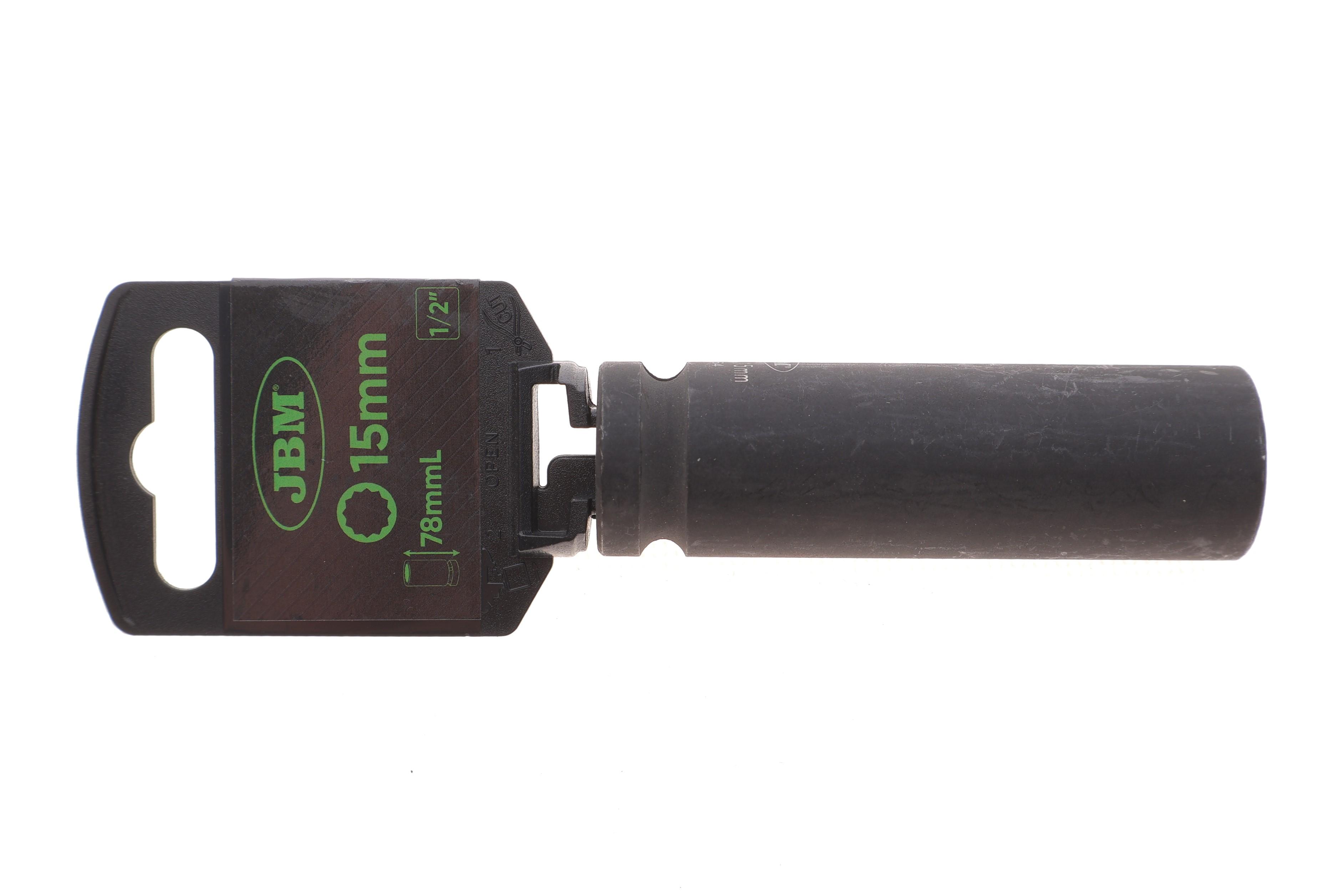 Головка торцевая ударная 1/2" 15 мм Long 78 мм