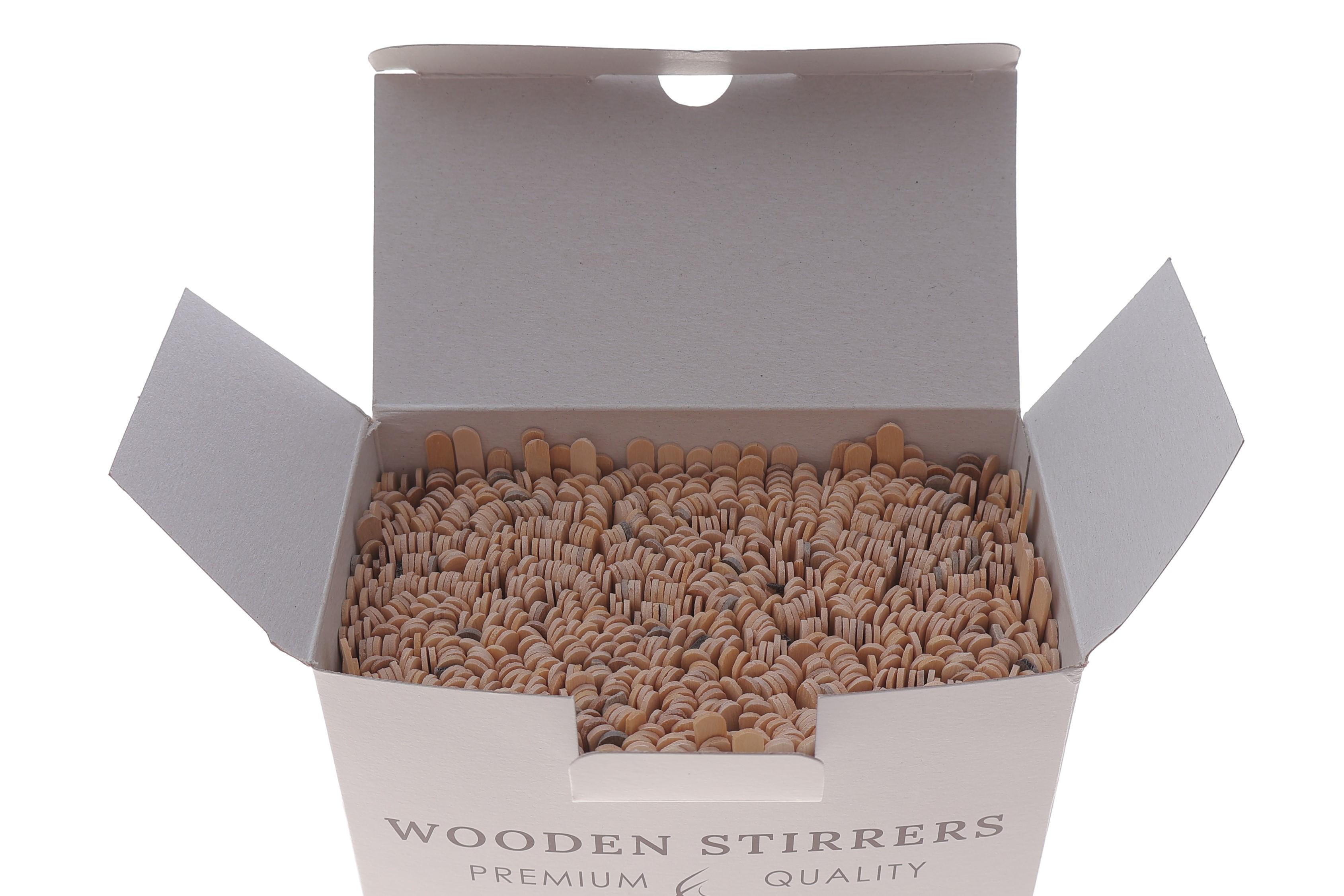 Мішалка дерев'яна 1000 шт 14см (в коробці)