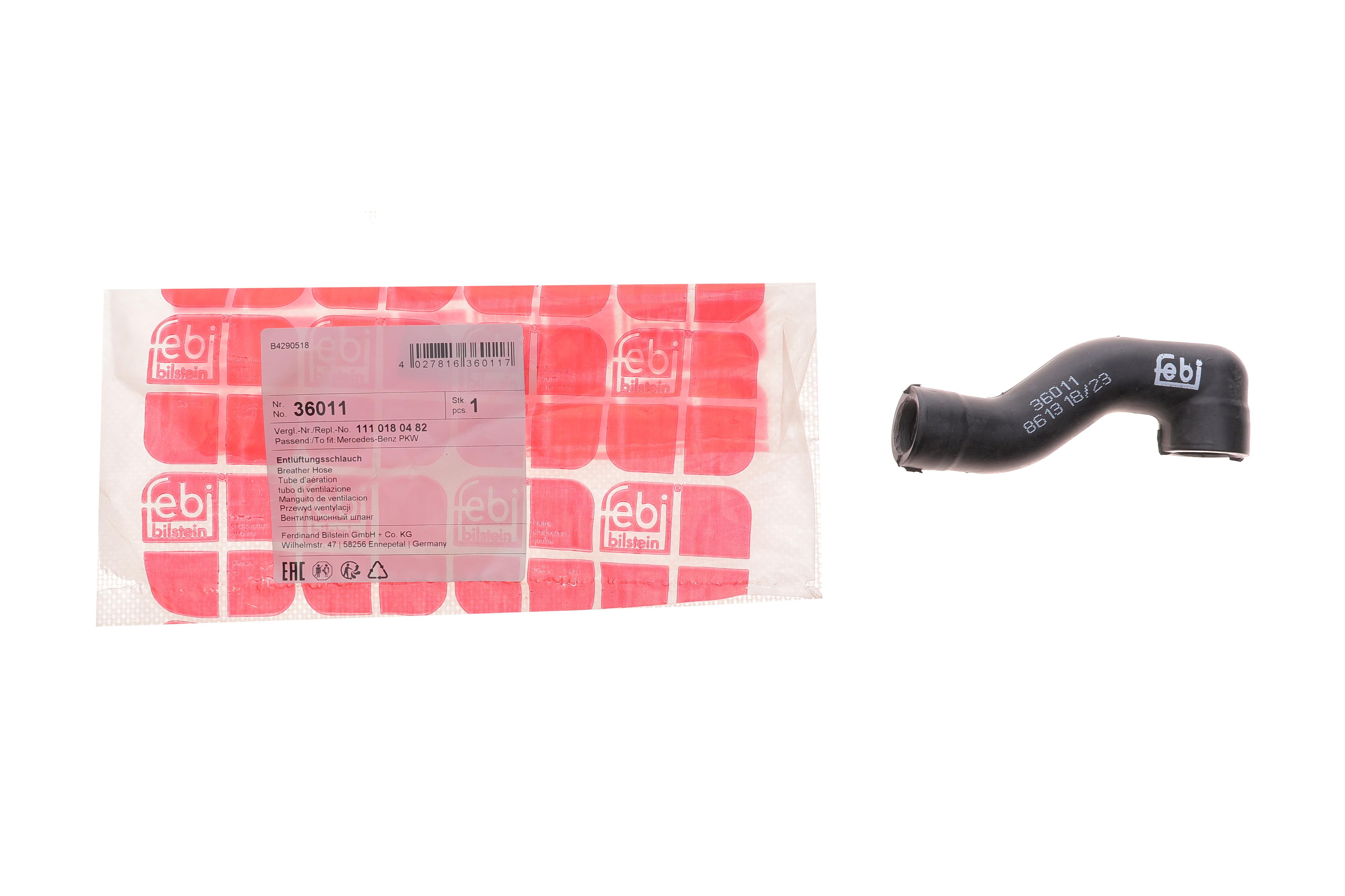 Патрубок вентиляции картера MB C-class (W202)/ E-class (W124) 1.8-2.2 93-00