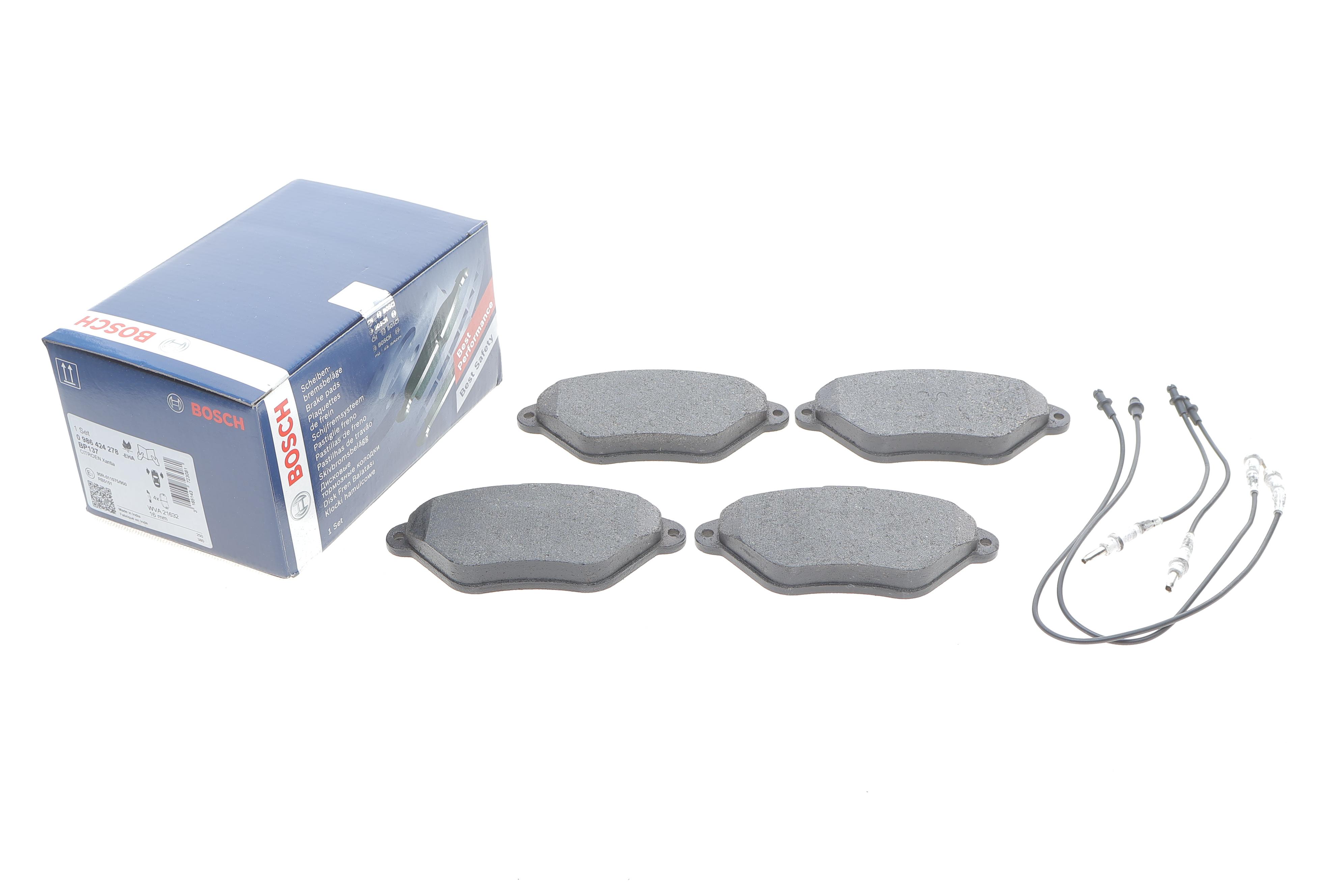 Колодки гальмівні (передні) Citroen Xantia 93-03 (з датчиками)