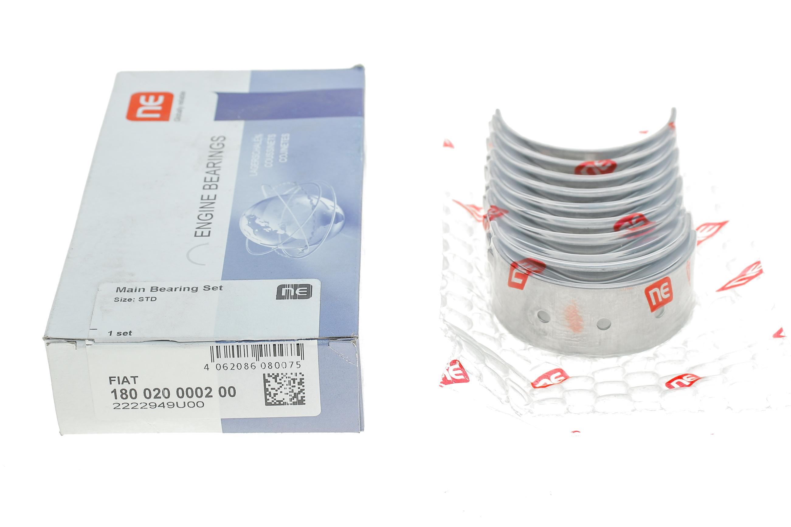 Вкладыши коренные Fiat Ducato 1.9D/Fiorino 1.7D 88- (STD) = 6020010000