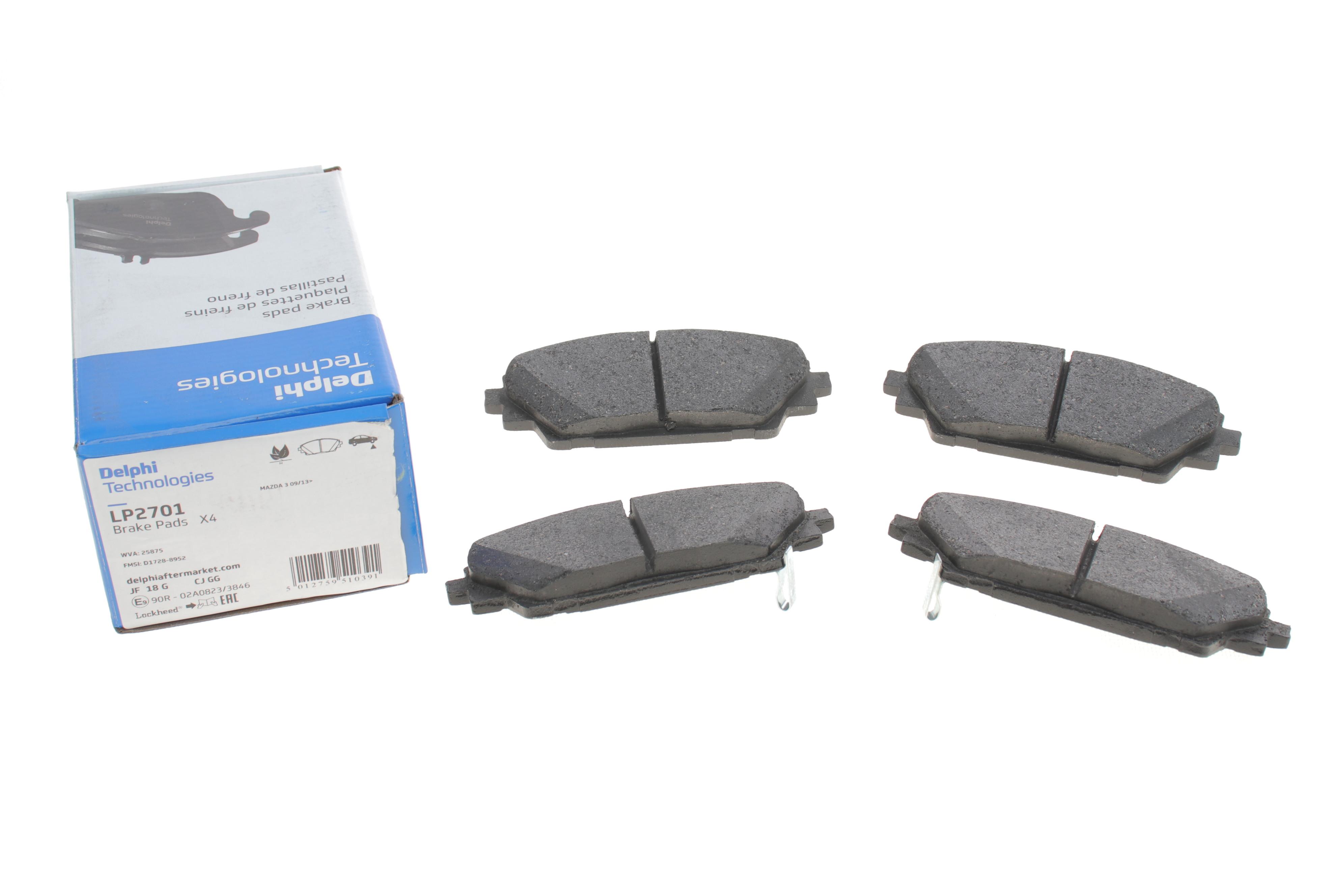 Колодки гальмівні (передні) Mazda 3 13-/CX-3 15-