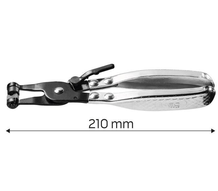 Плоскогубці для самозатискних хомутів 0-45 мм L-210 мм