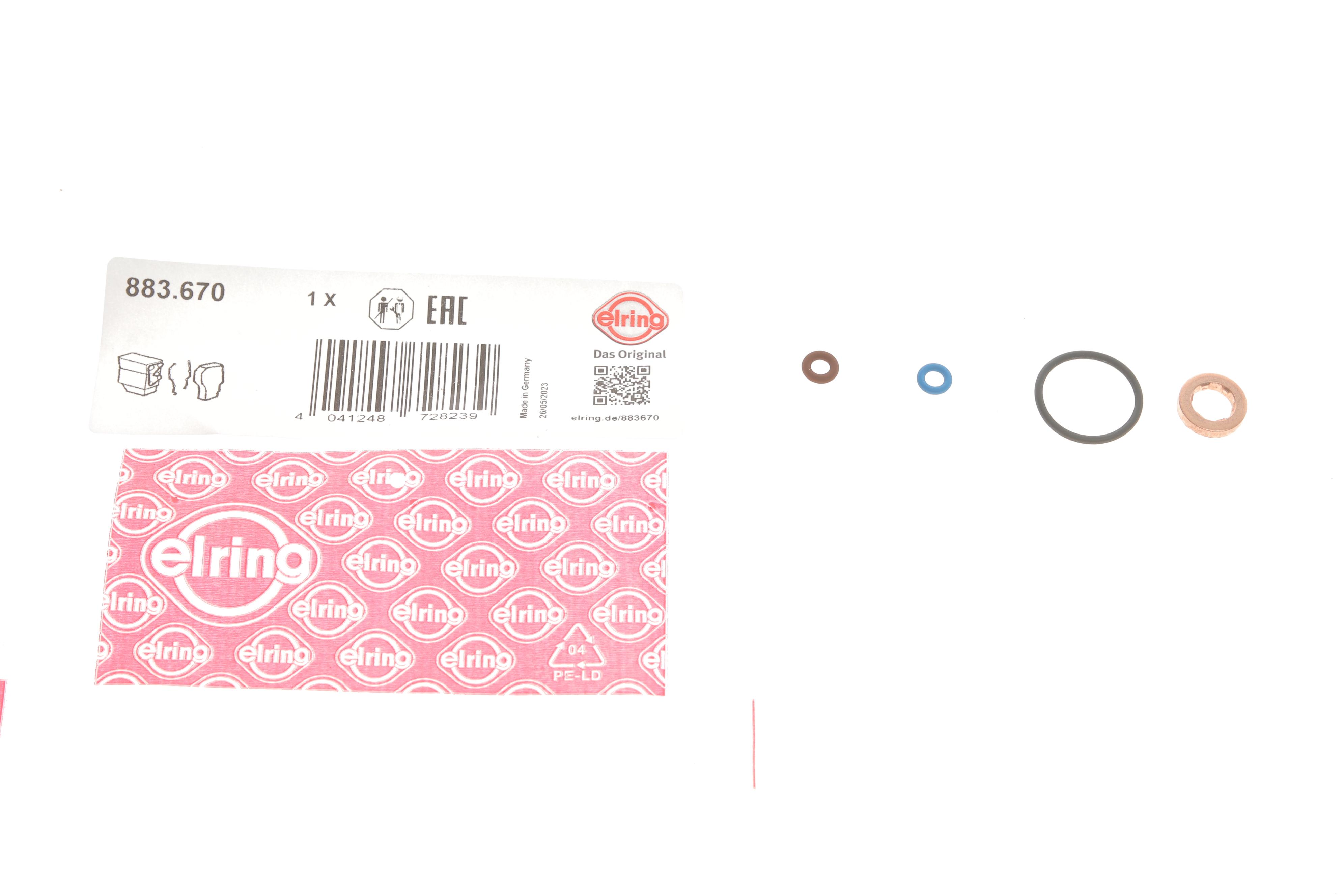 Прокладки форсунки VW/Audi 1.6TDI 09- (к-кт)