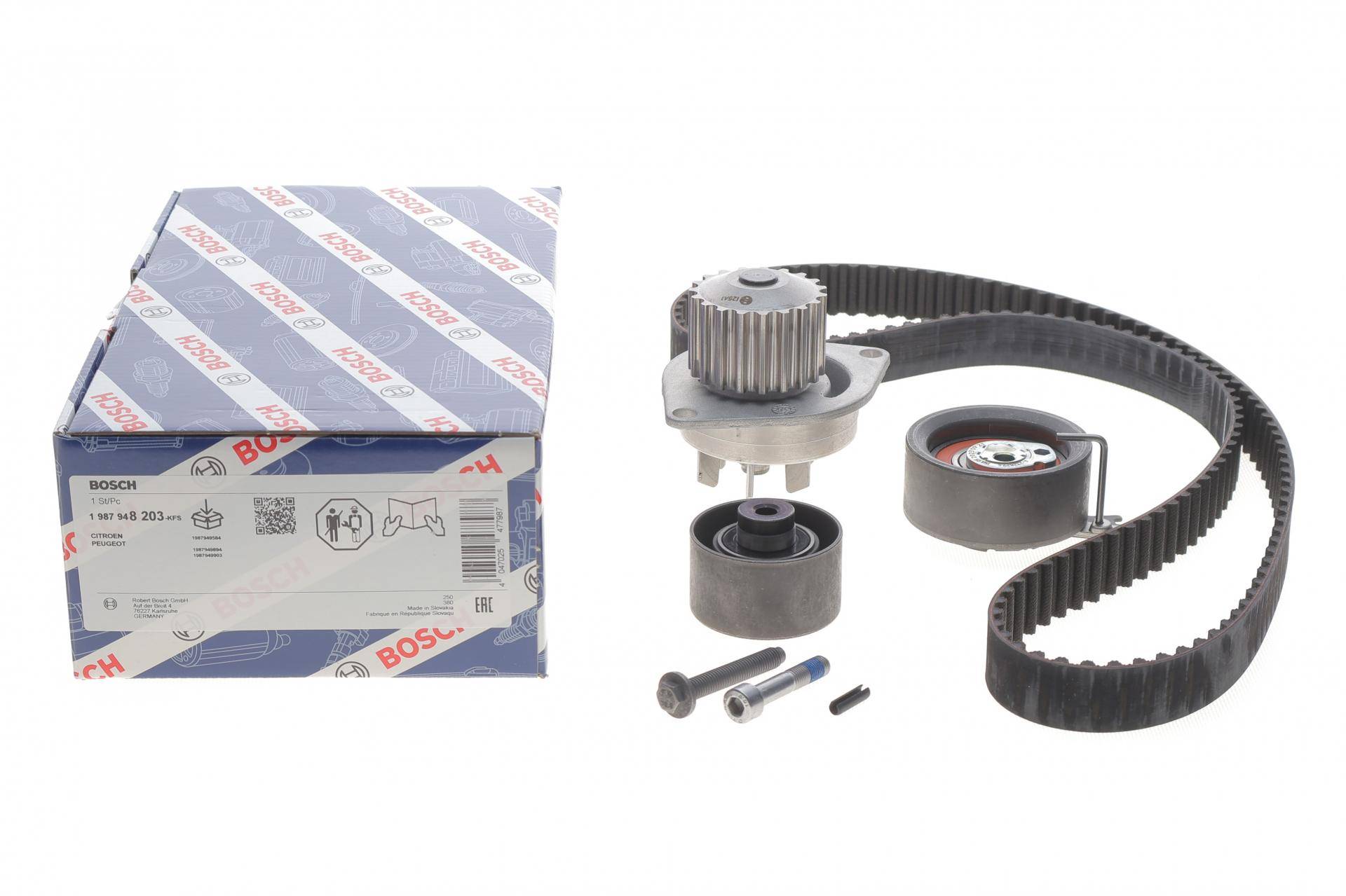 Комплект ГРМ + помпа Citroen Berlingo/C3/Peugeot 206/307/Partner 1.6 16V 00- (25.4x134z)