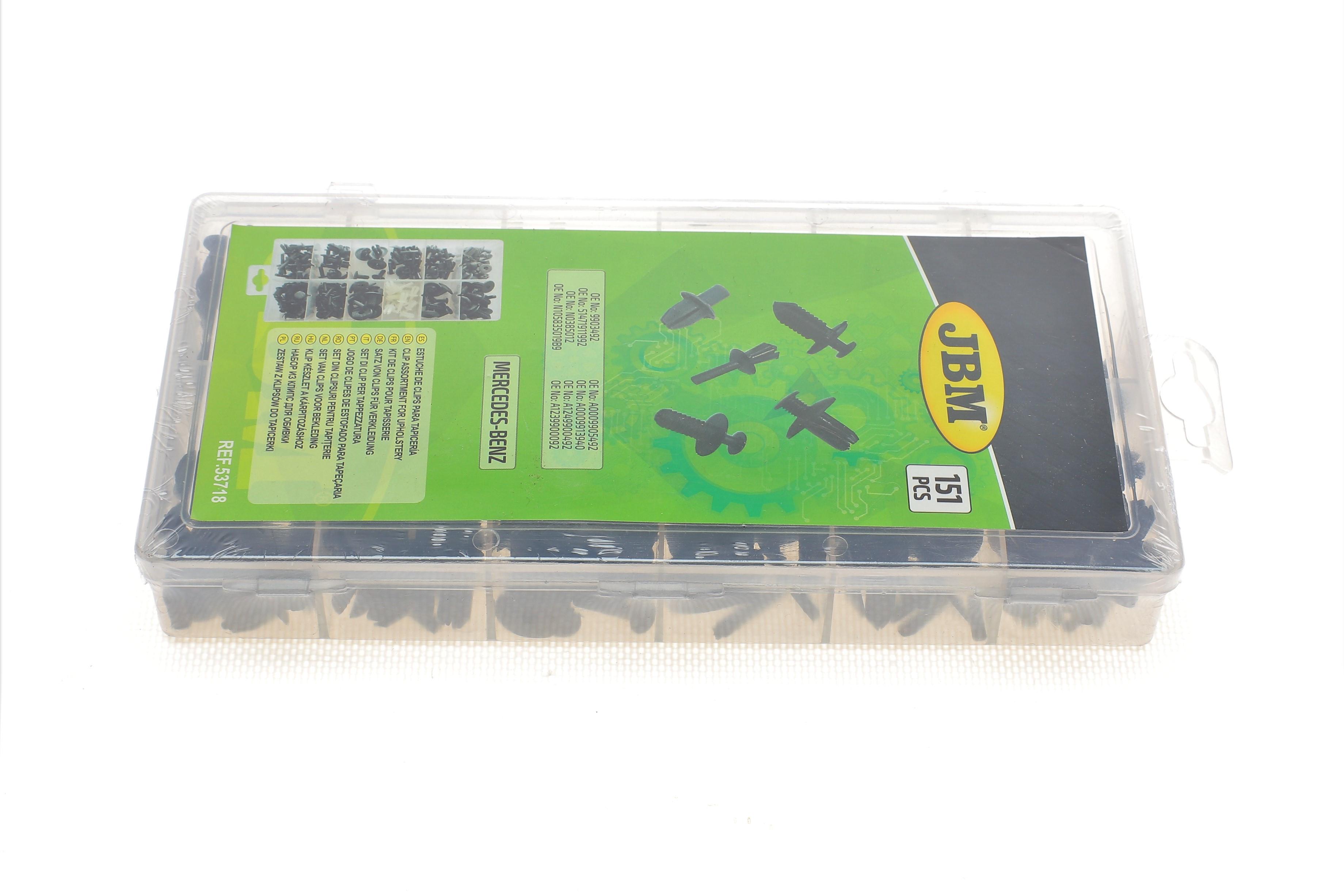 Набір кліпс пластикових для обивки Mercedes-Benz (151шт)