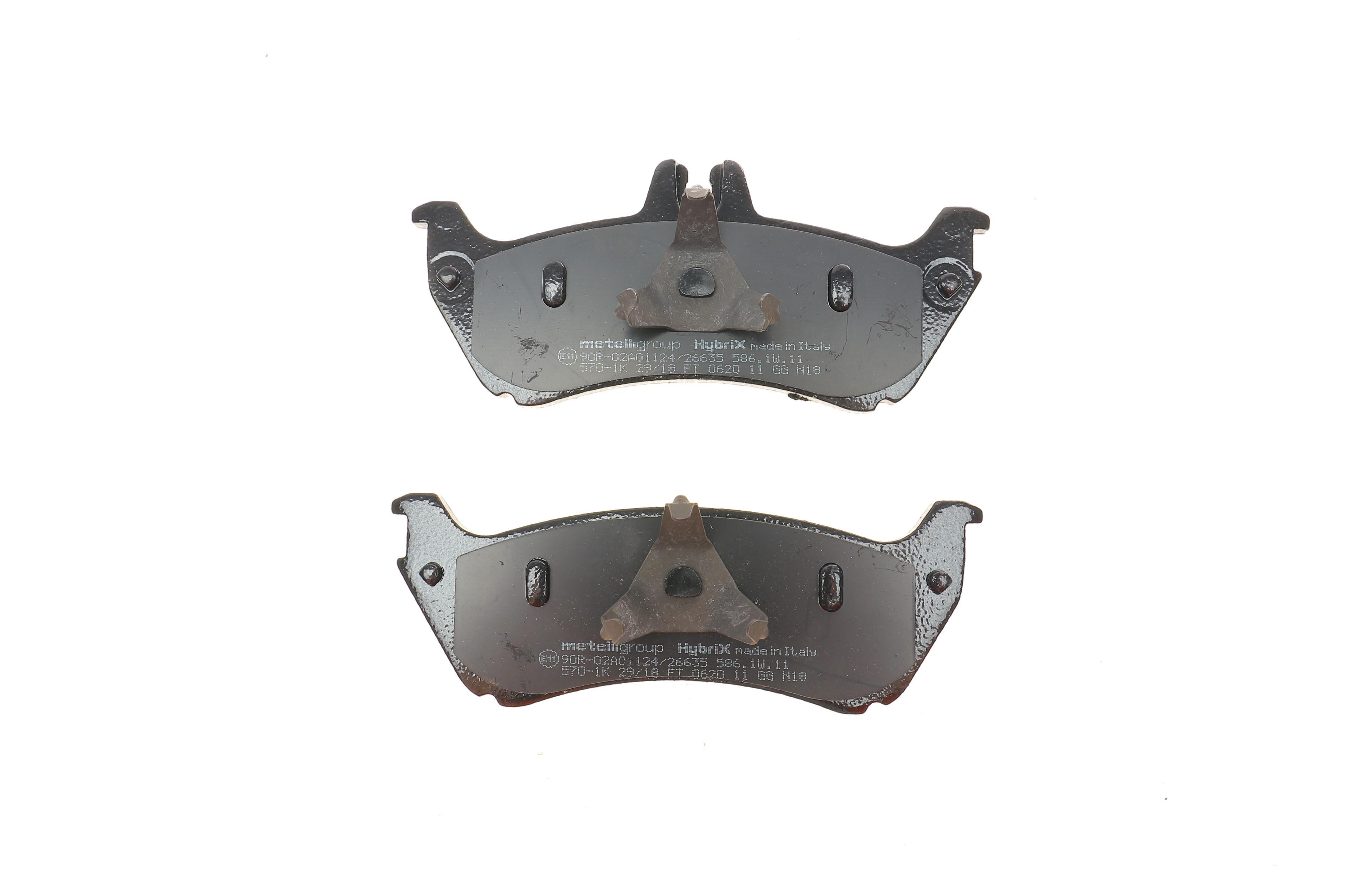 Колодки гальмівні (задні) MB M-class (W163) 99-01 (+датчик)