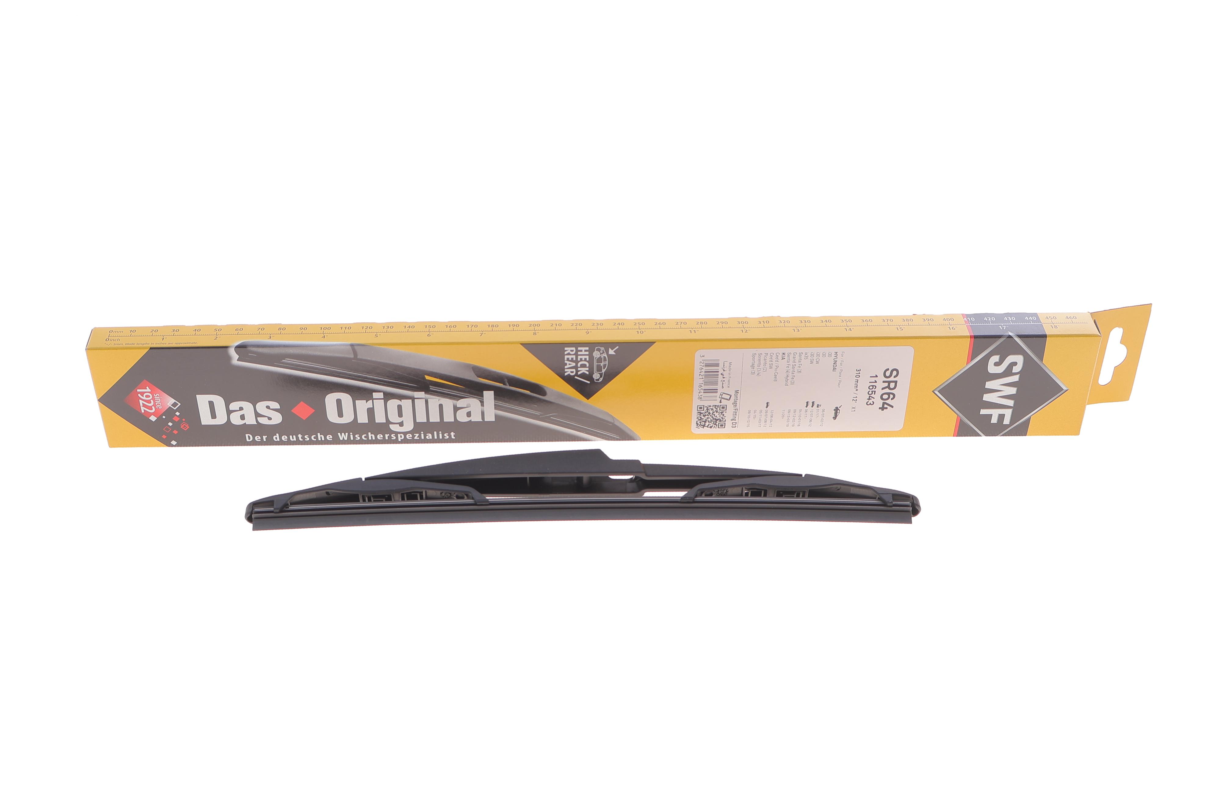 Щетка стеклоочистителя (задняя) (310mm) Hyundai i30/ix35/Santa Fe/Kia Ceed/Picanto/Rio/Sportage 06-