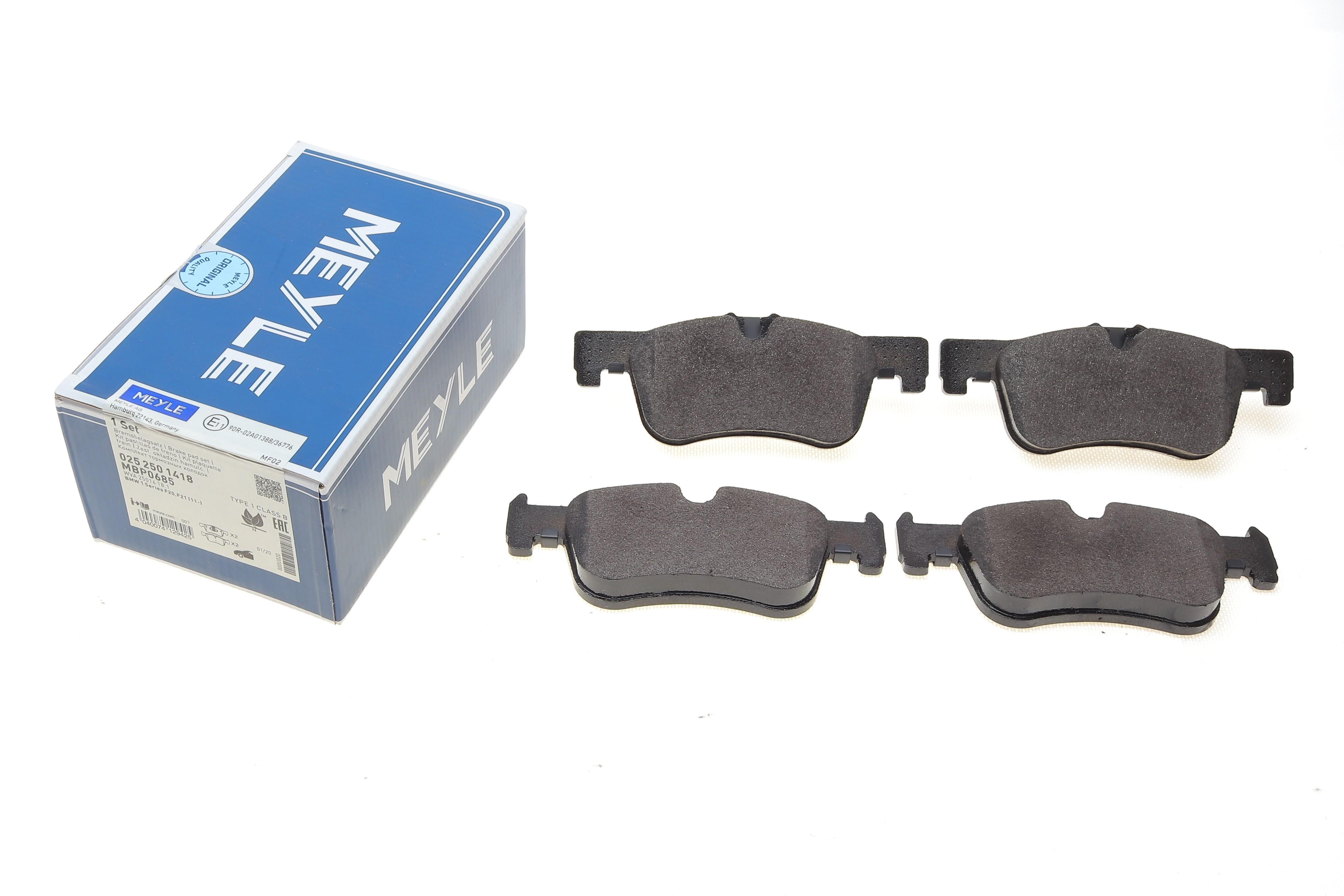 Колодки гальмівні (передні) BMW 1 (F20/F21)/2 (F22/F87)/3 (F30/F80) 10-