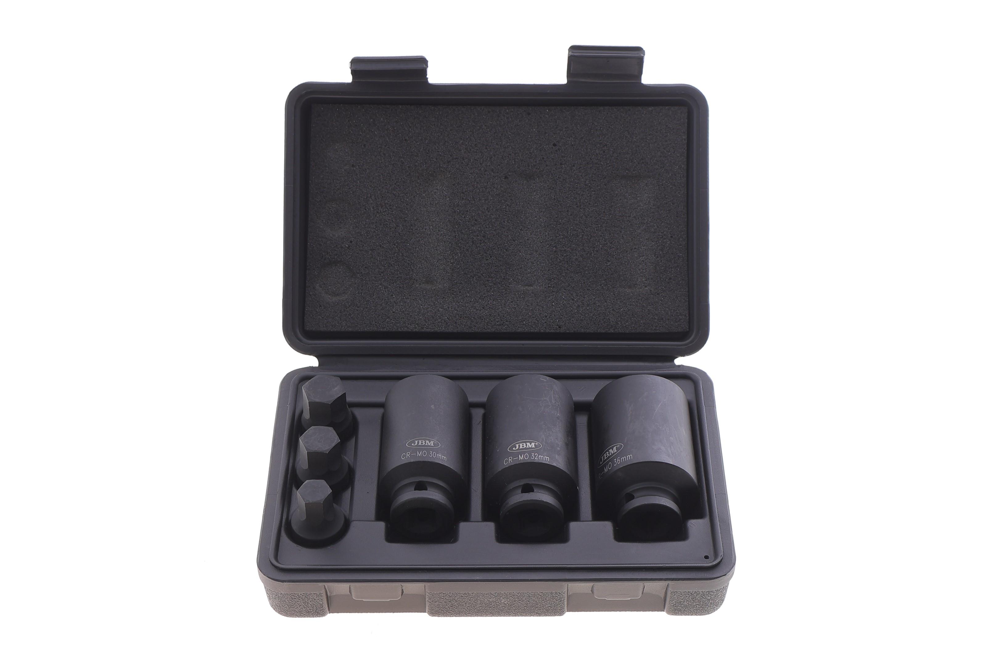 Набір ударних головок та біт 1/2" 14-36 мм 6 од.