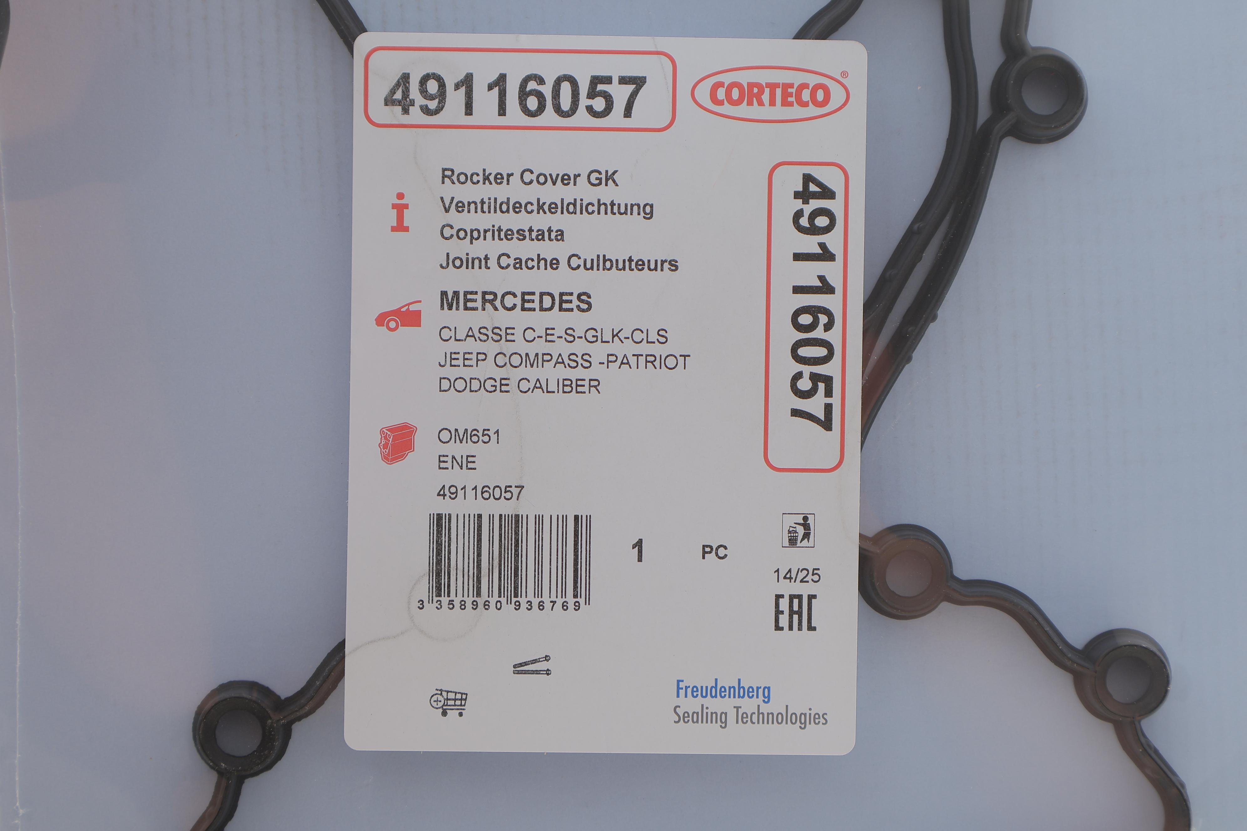 Прокладка кришки клапанів MB Sprinter 2.2 CDI 09-